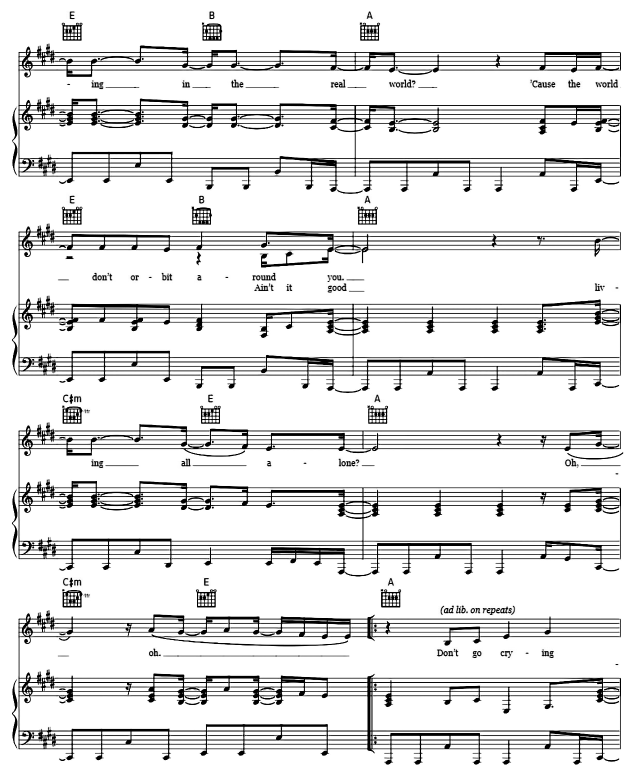 Ain't It Fun sheet music 8