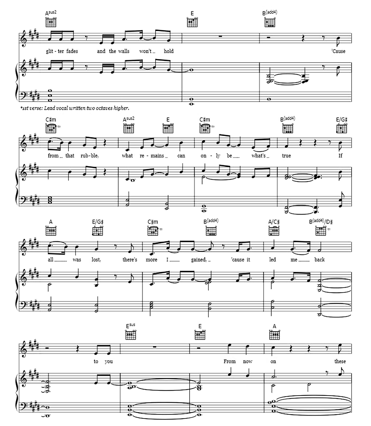 From Now On sheet music 2