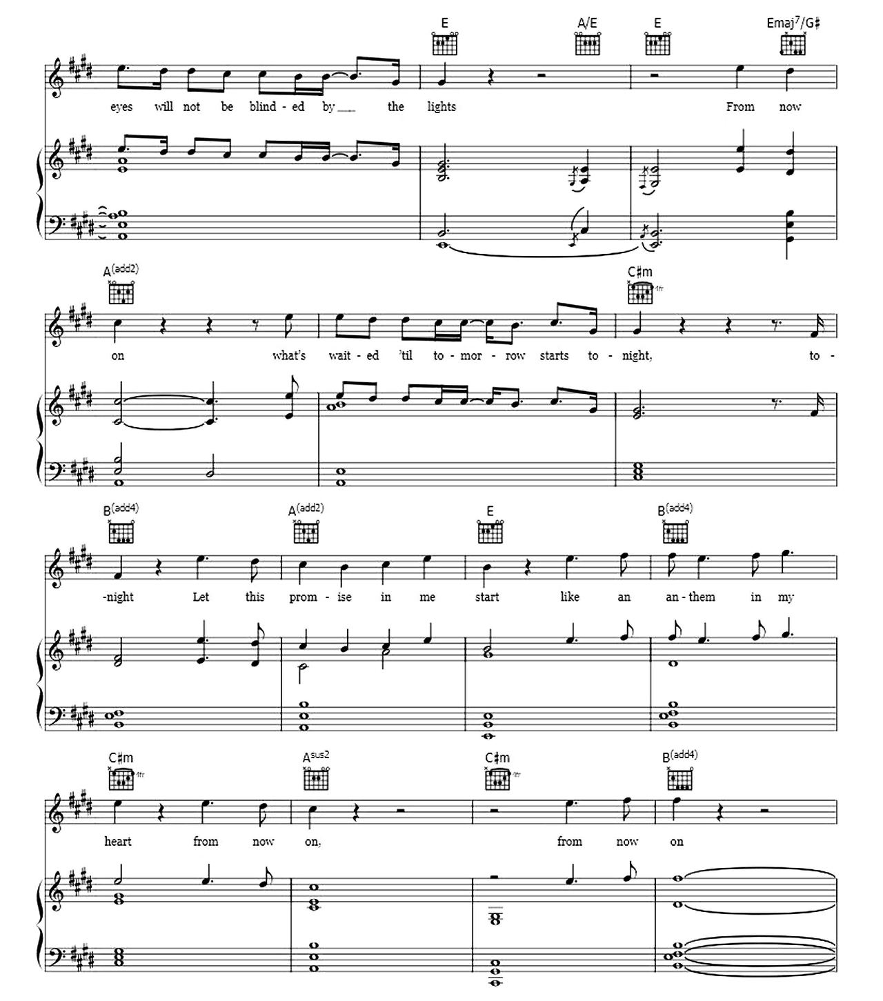 From Now On sheet music 3