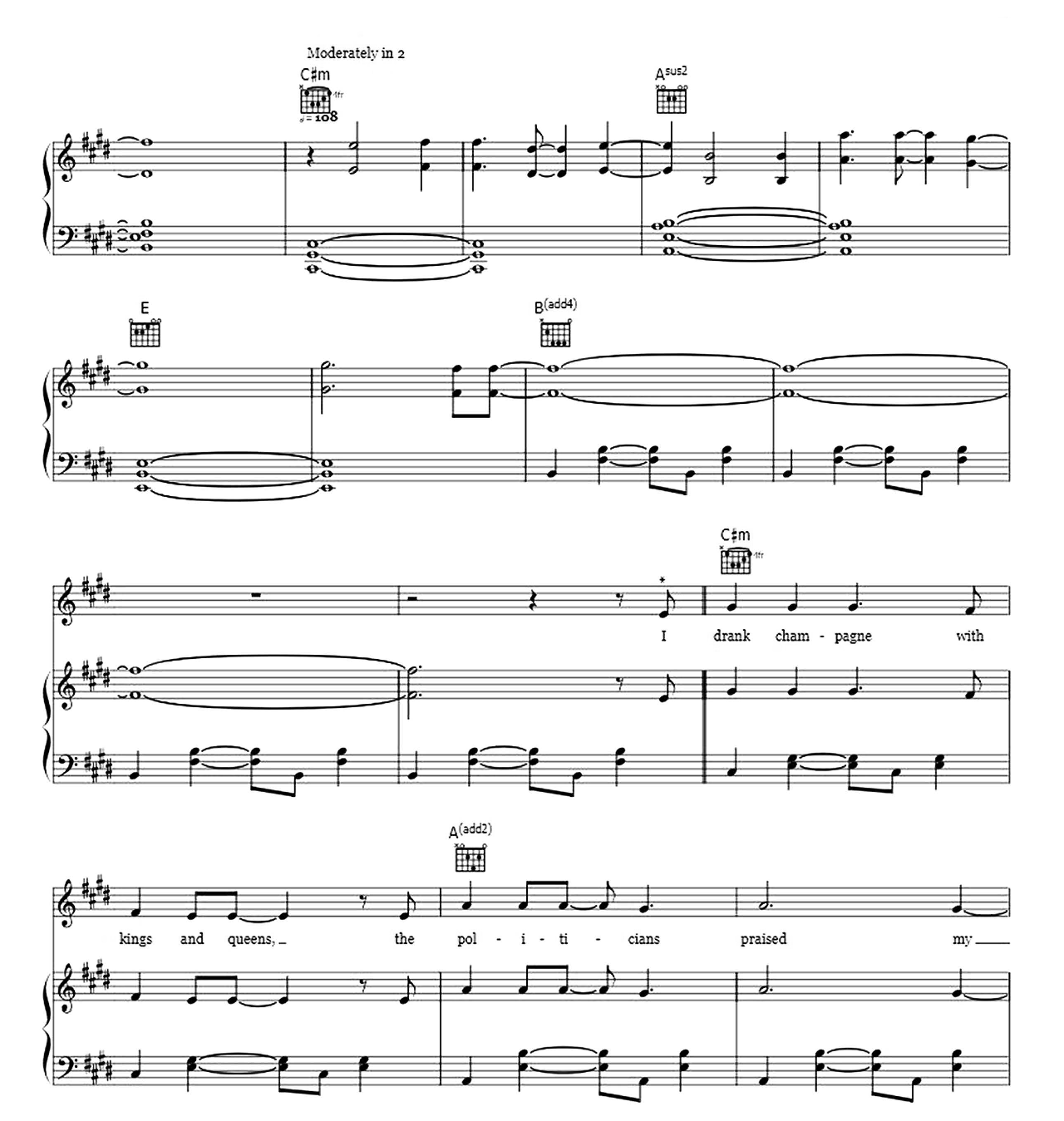 From Now On sheet music 4