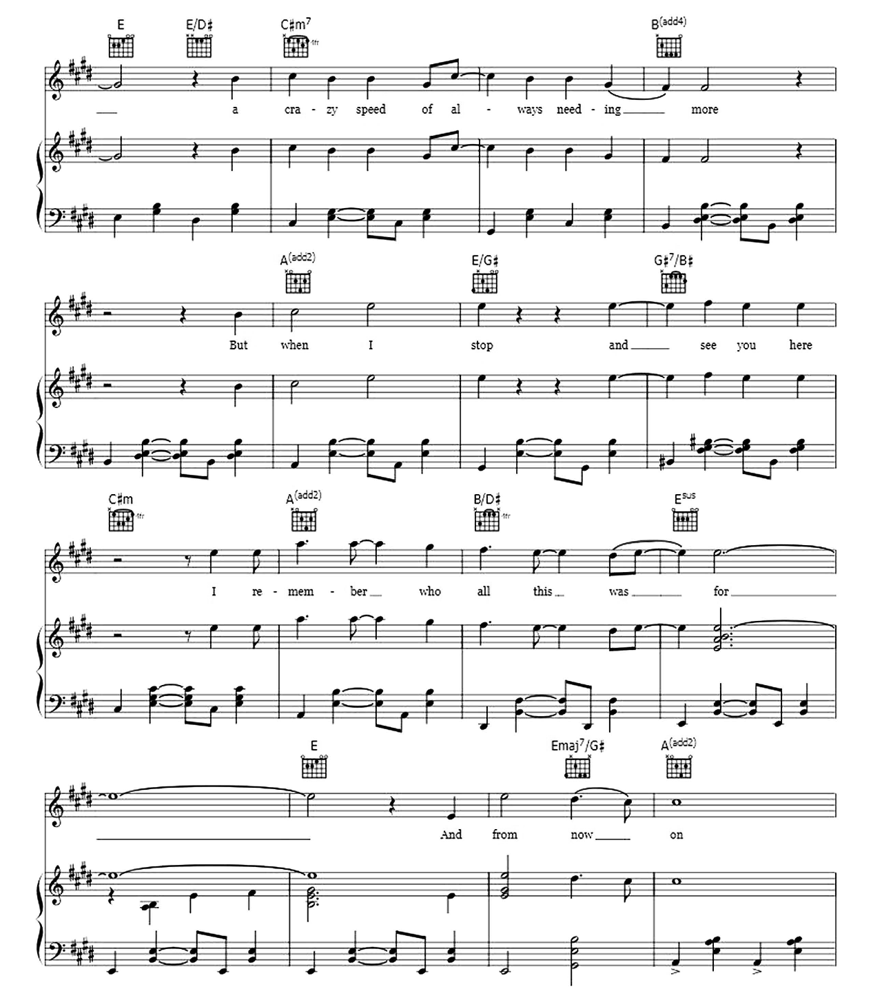 From Now On sheet music 6