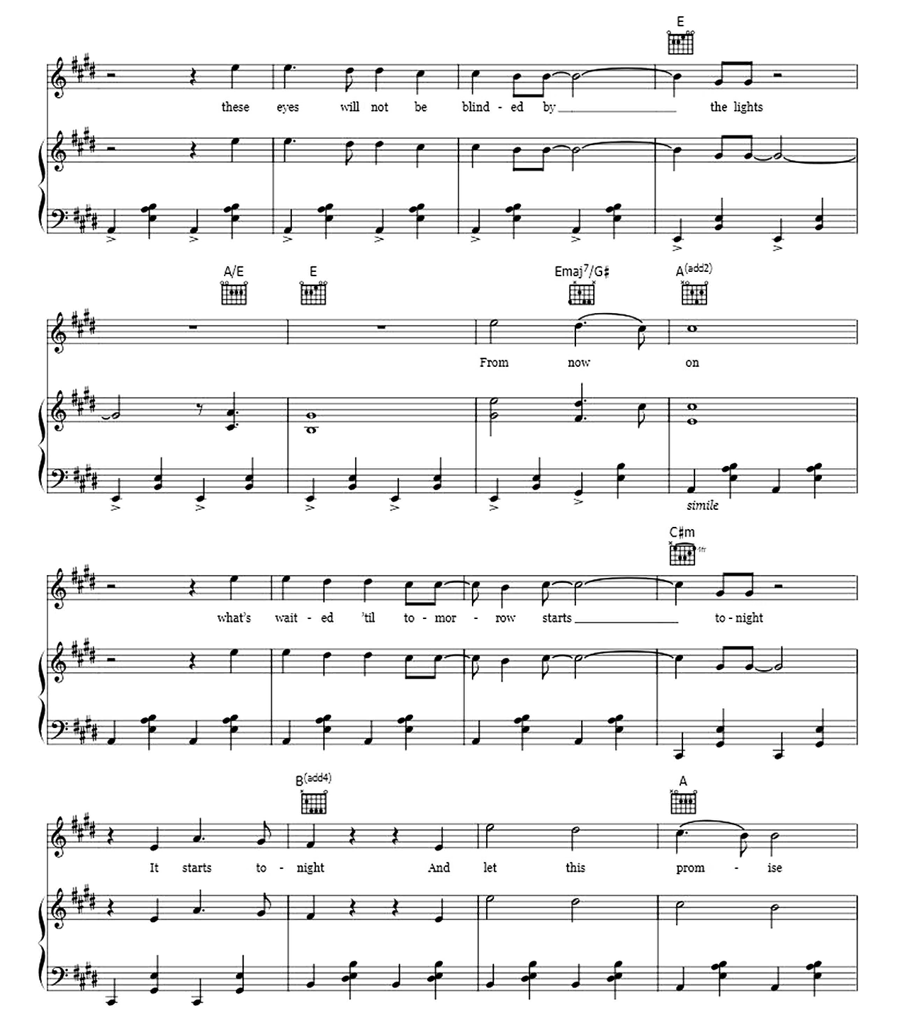 From Now On sheet music 7