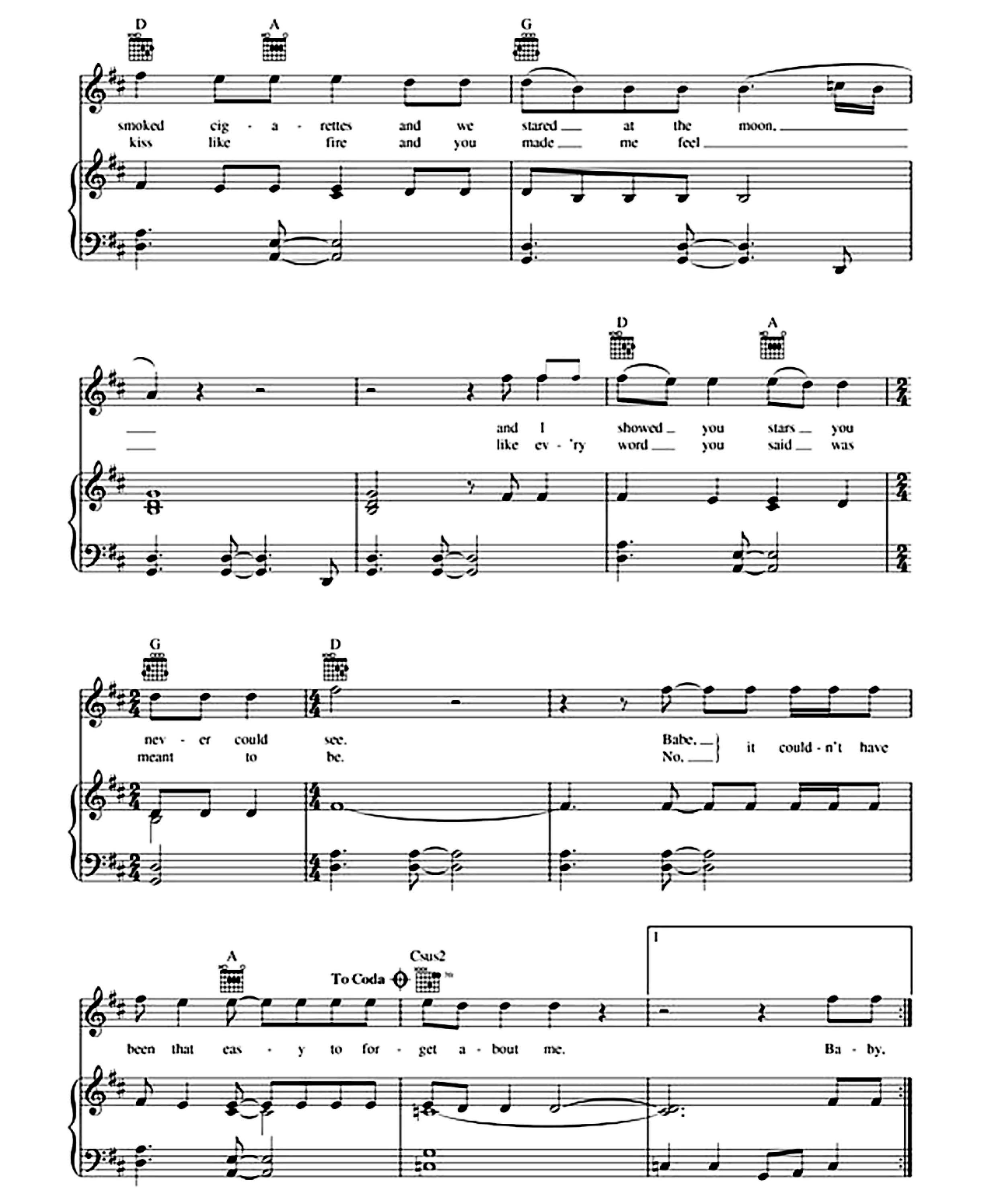 Even The Losers sheet music 2