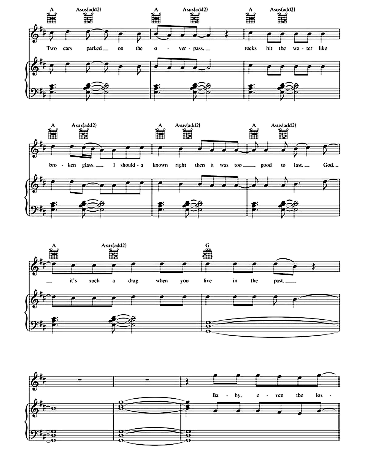 Even The Losers sheet music 4