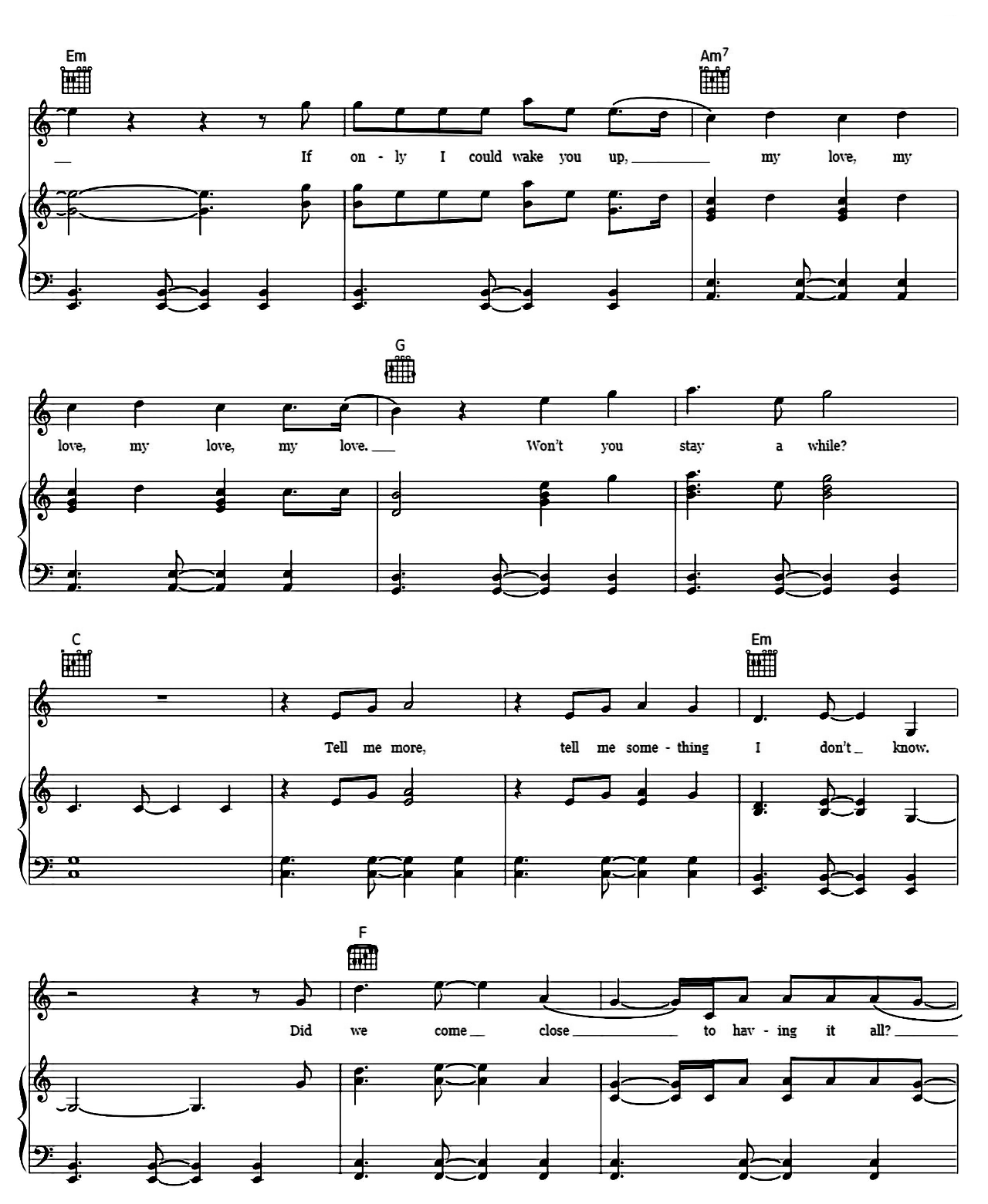 Hold Me While You Wait sheet music 3