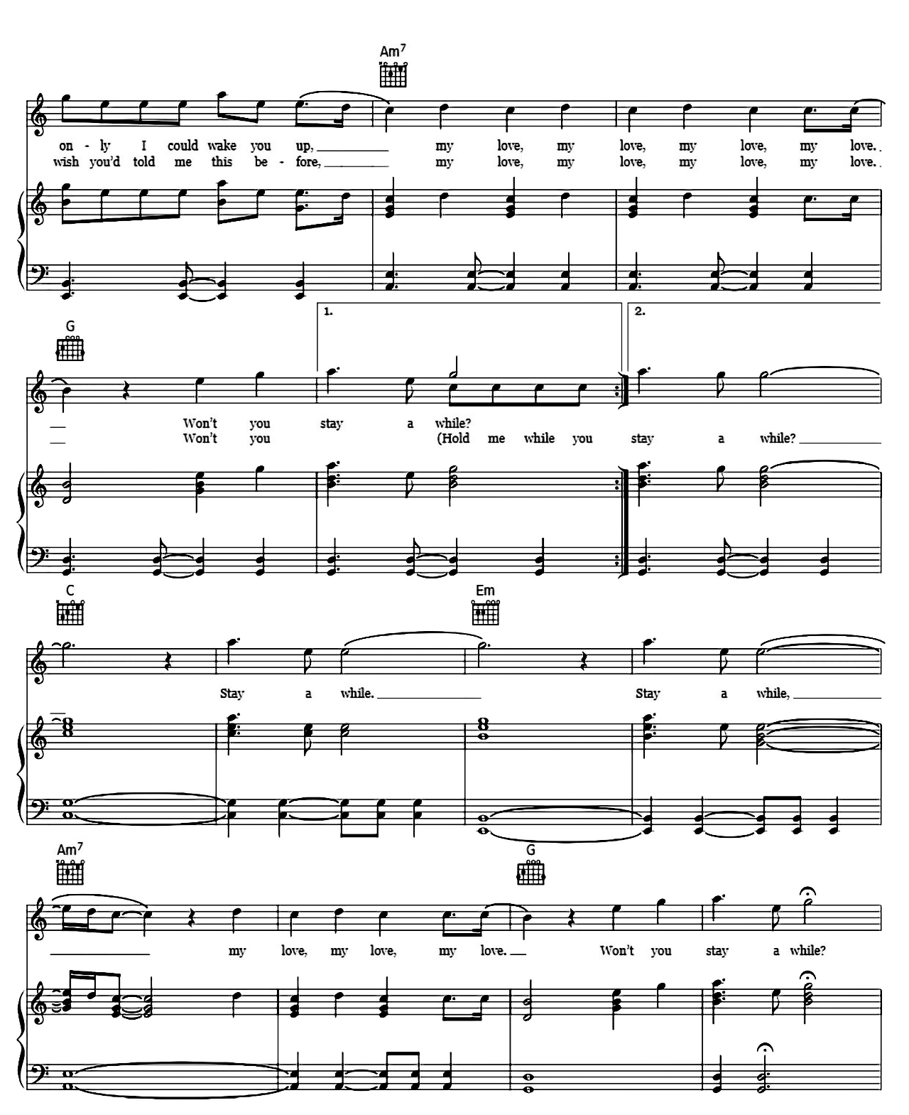 Hold Me While You Wait sheet music 6