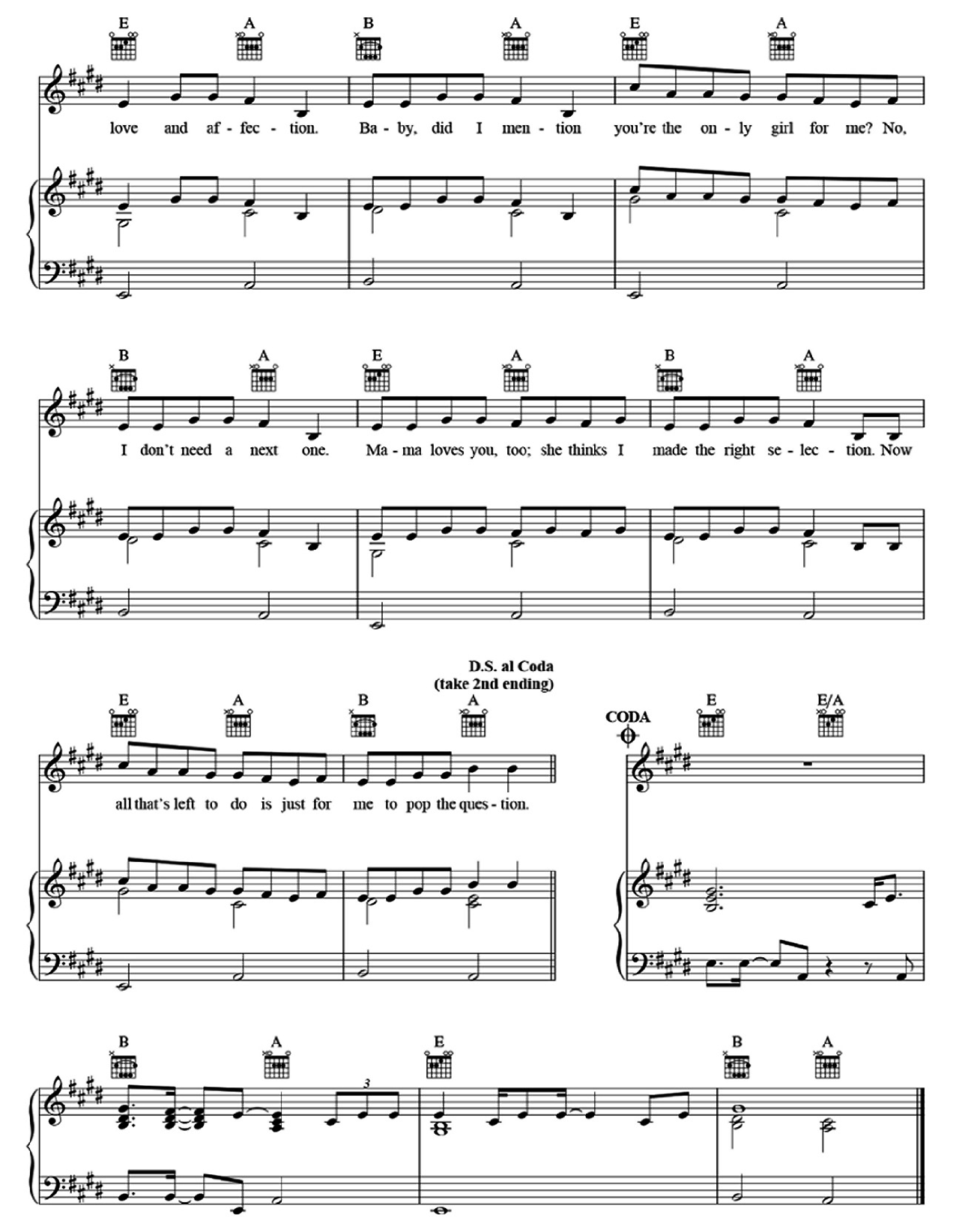 Cheerleader sheet music 5