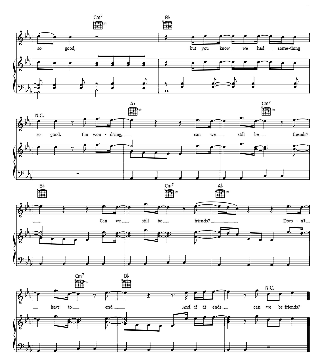 Friends sheet music 5