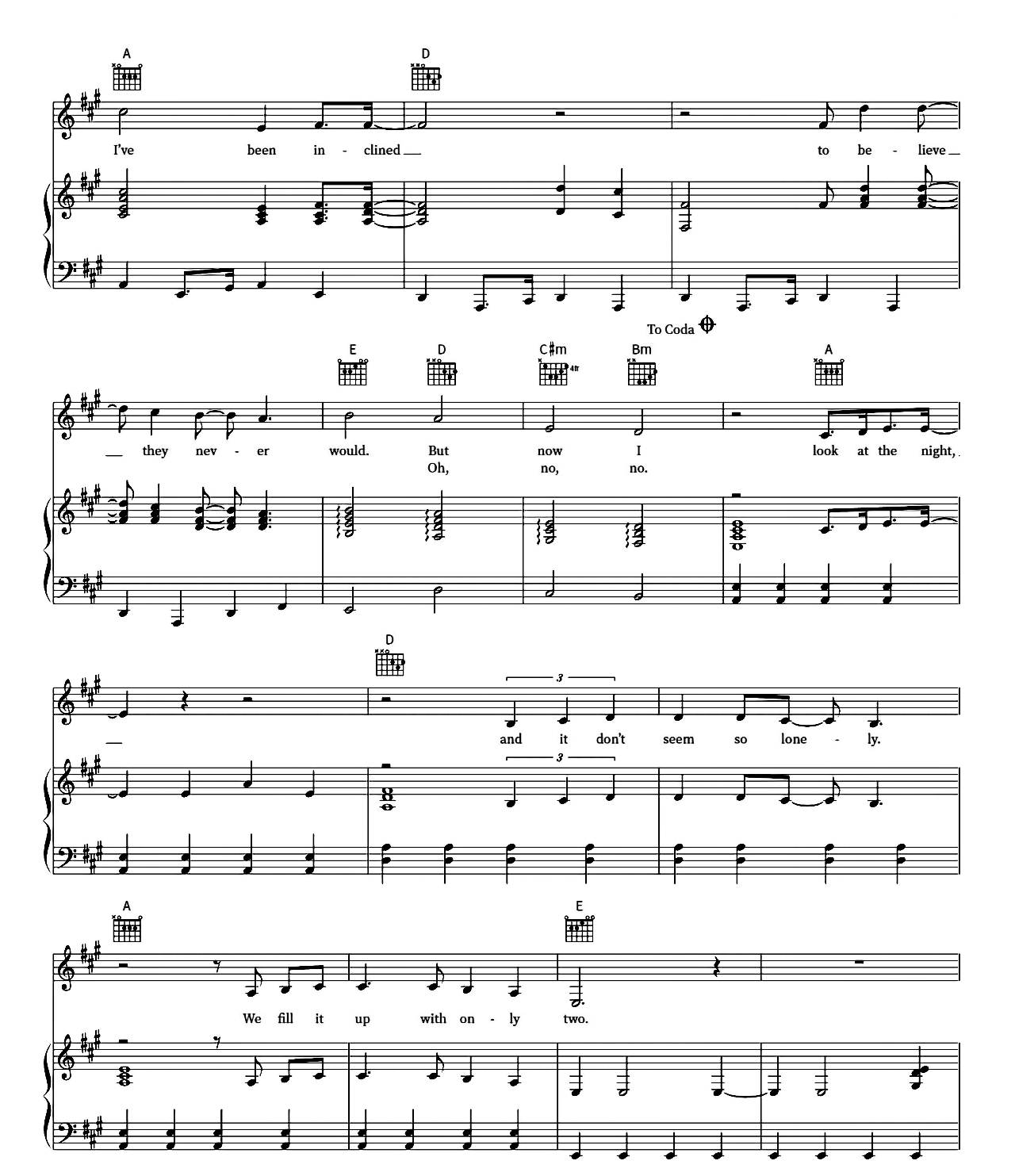 Sweet Caroline sheet music 4