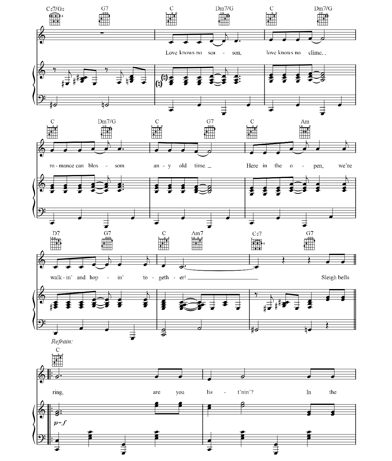 Winter Wonderland sheet music 2