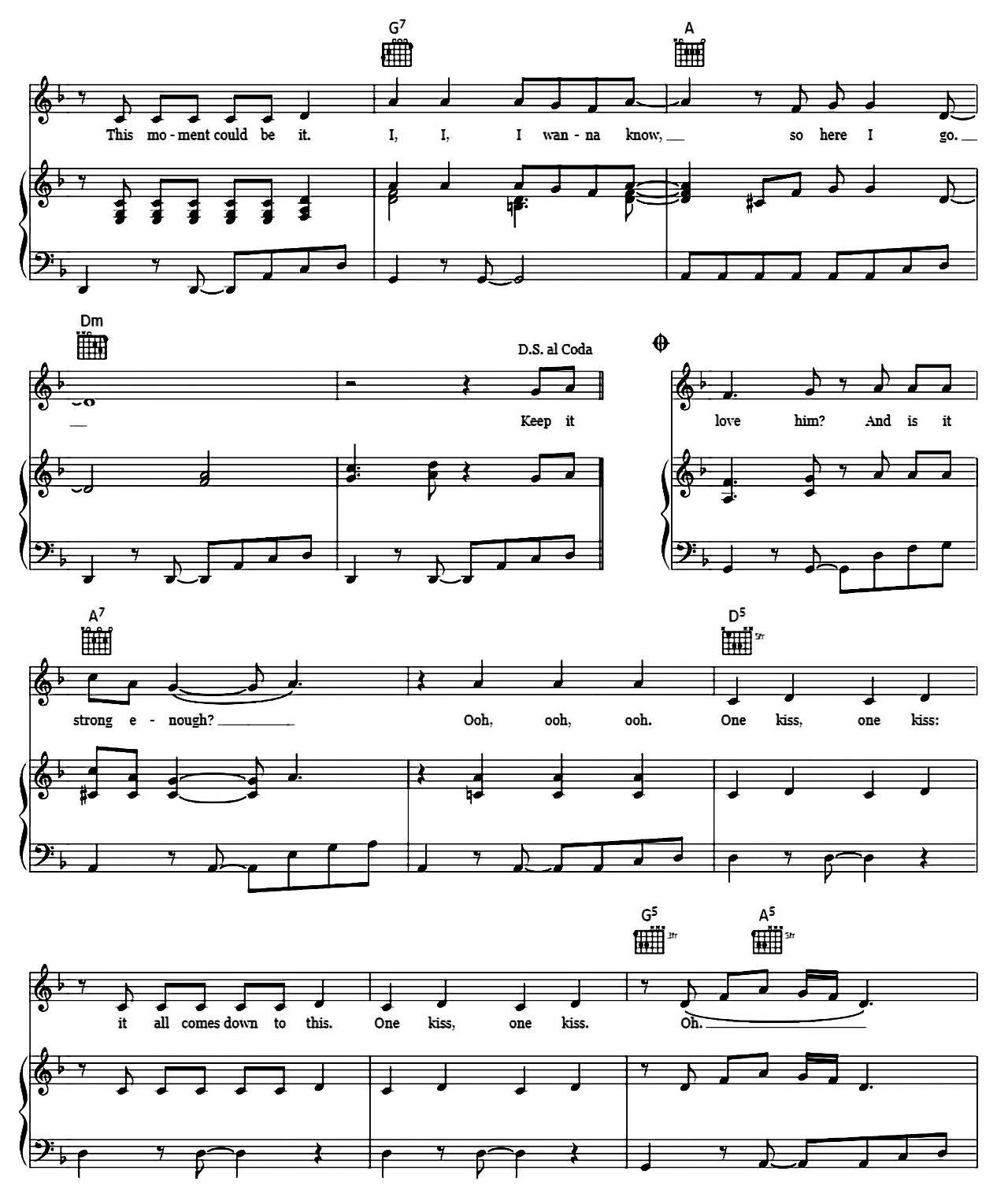 One Kiss (from Descendants 3) sheet music 3