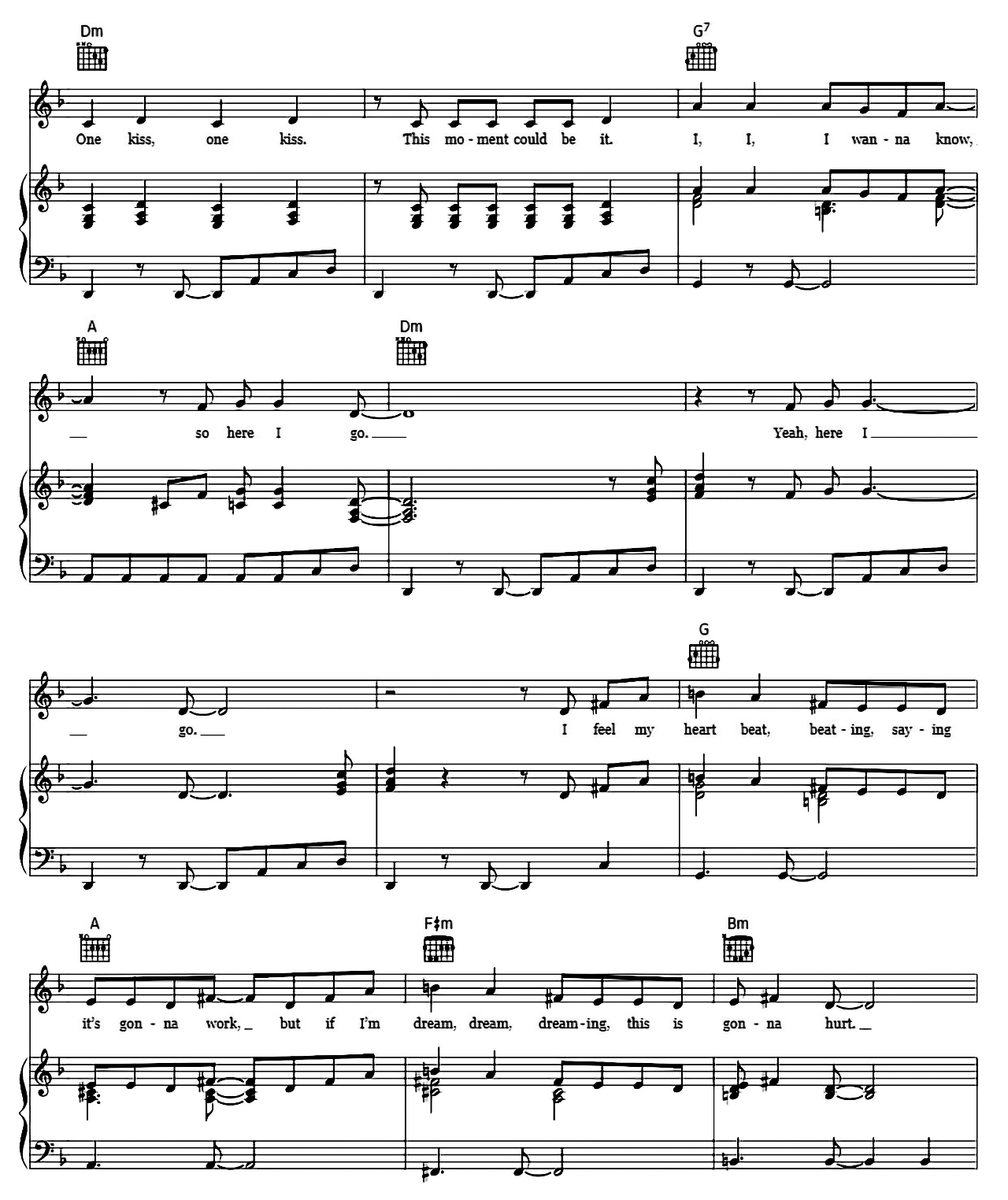 One Kiss (from Descendants 3) sheet music 4