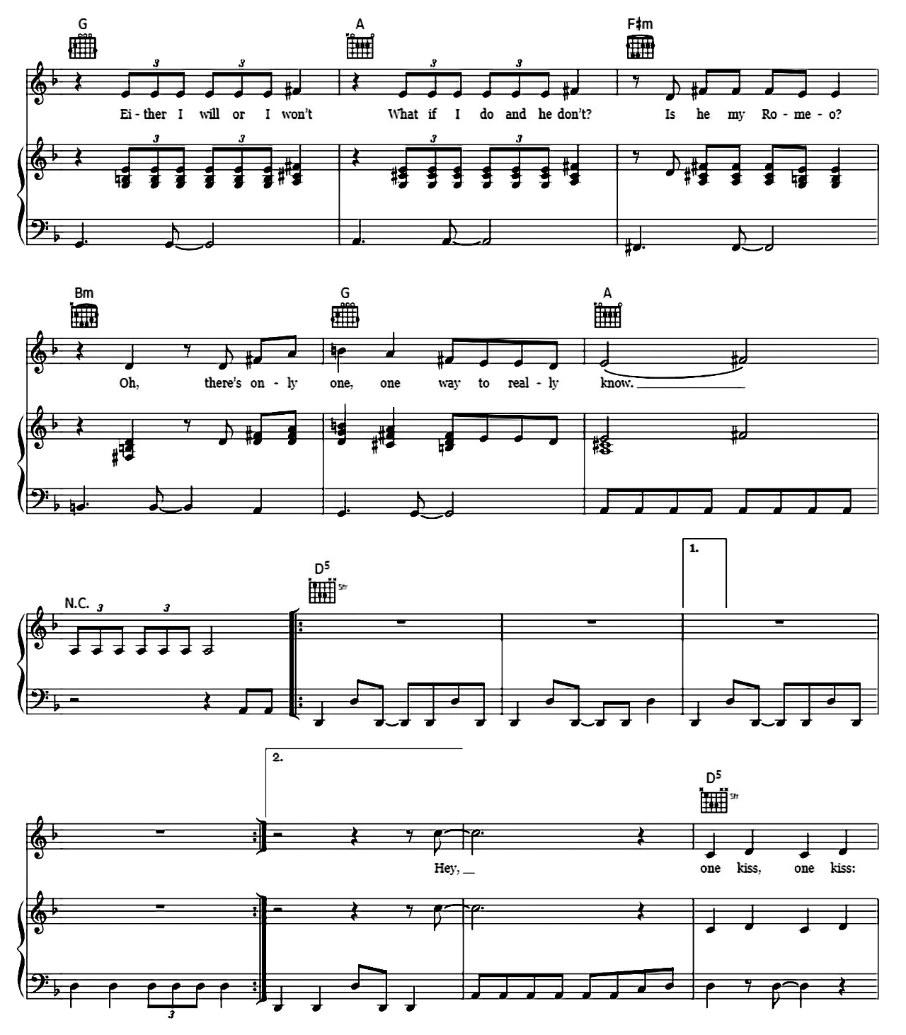 One Kiss (from Descendants 3) sheet music 5