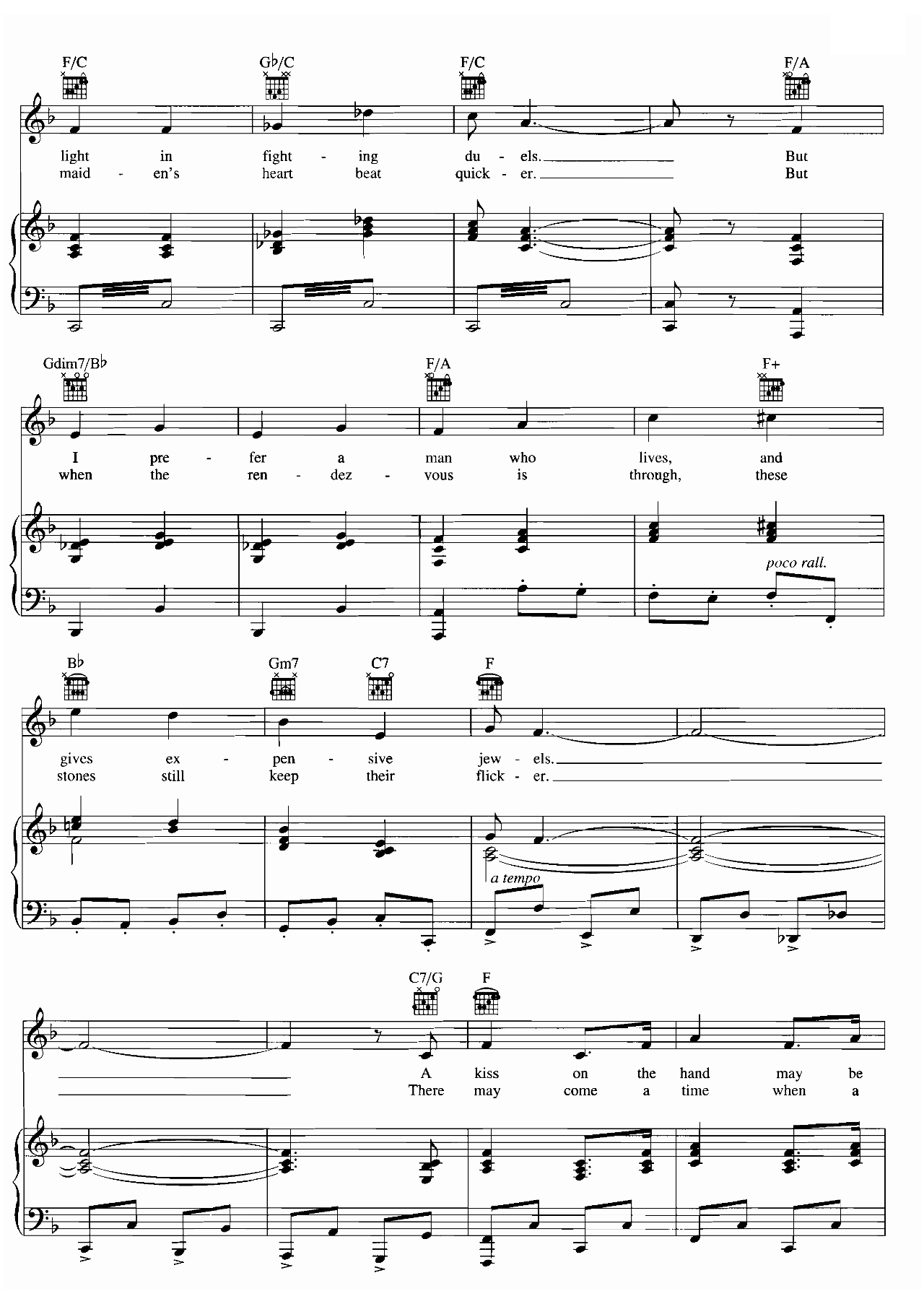 Diamonds Are A Girl's Best Friend (From Gentlemen Prefer Blondes) sheet music 2