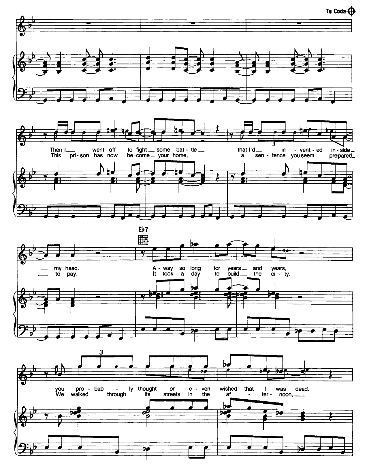 Fortress Around Your Heart sheet music 4