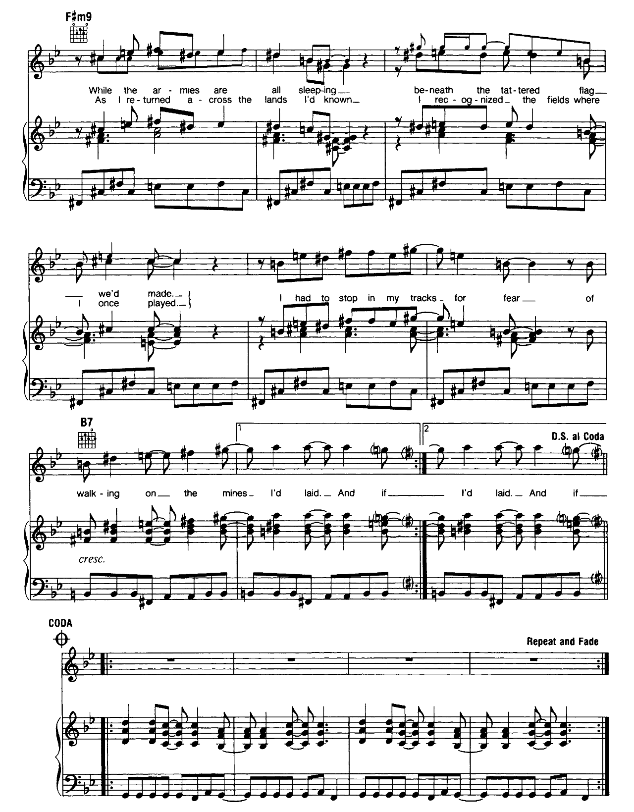 Fortress Around Your Heart sheet music 5