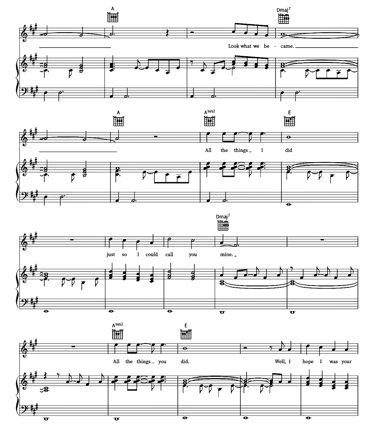 Favorite Crime sheet music 4