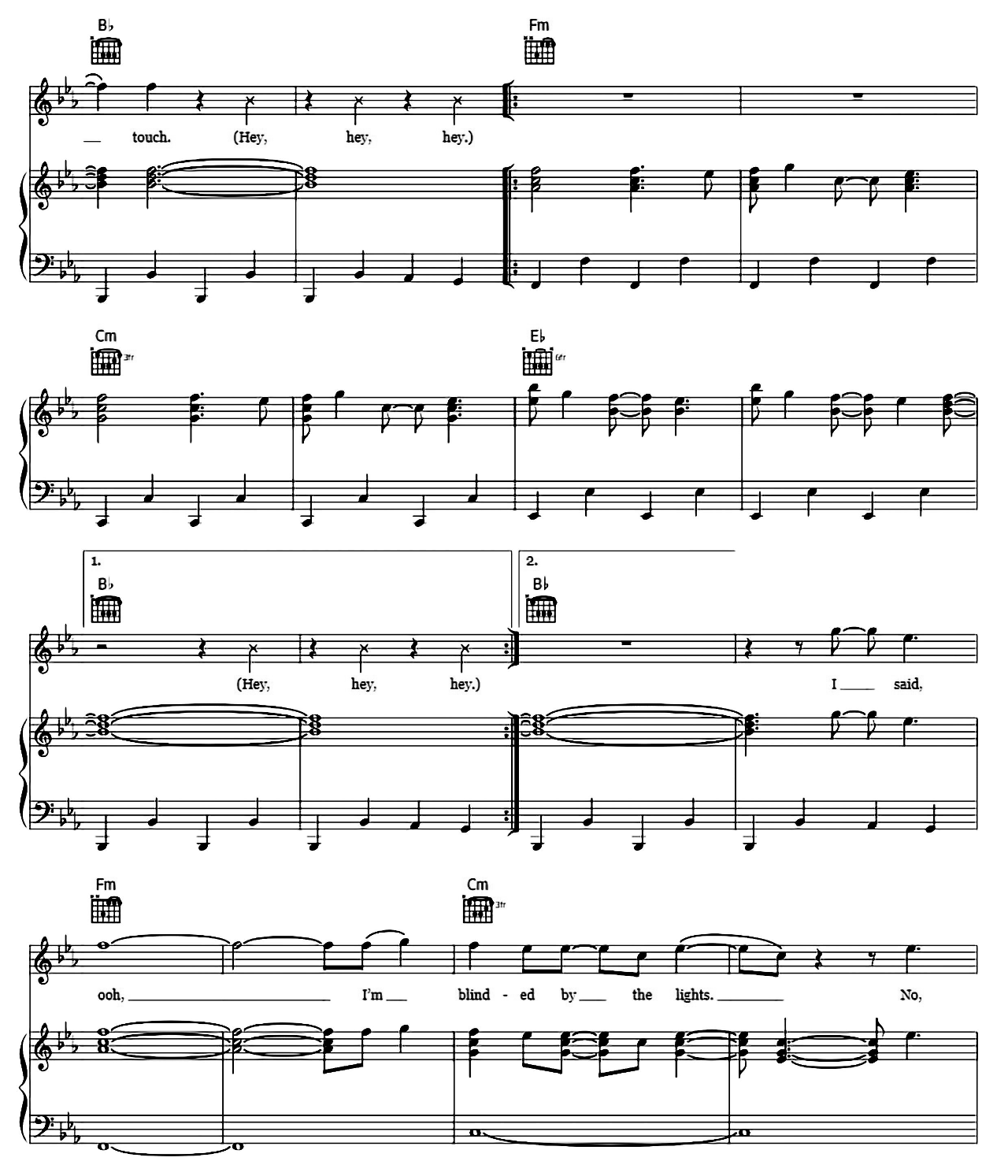 Blinding Lights sheet music 6