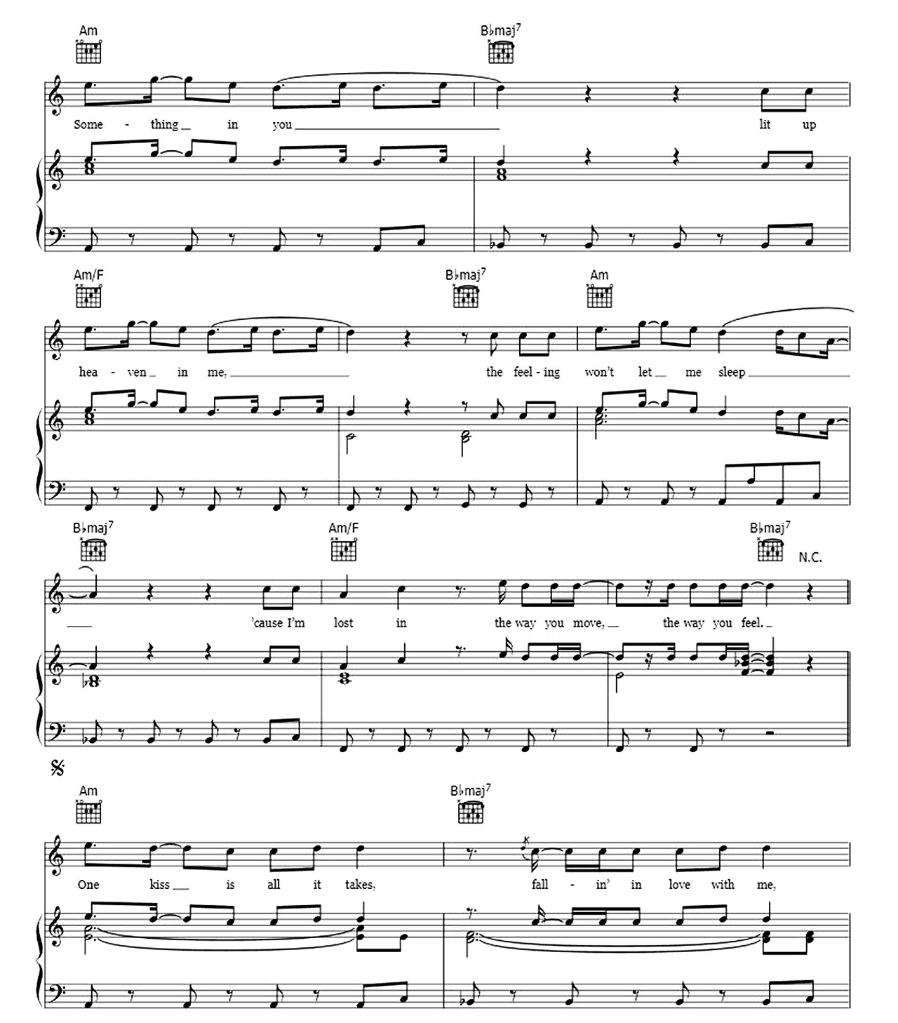 One Kiss sheet music 3