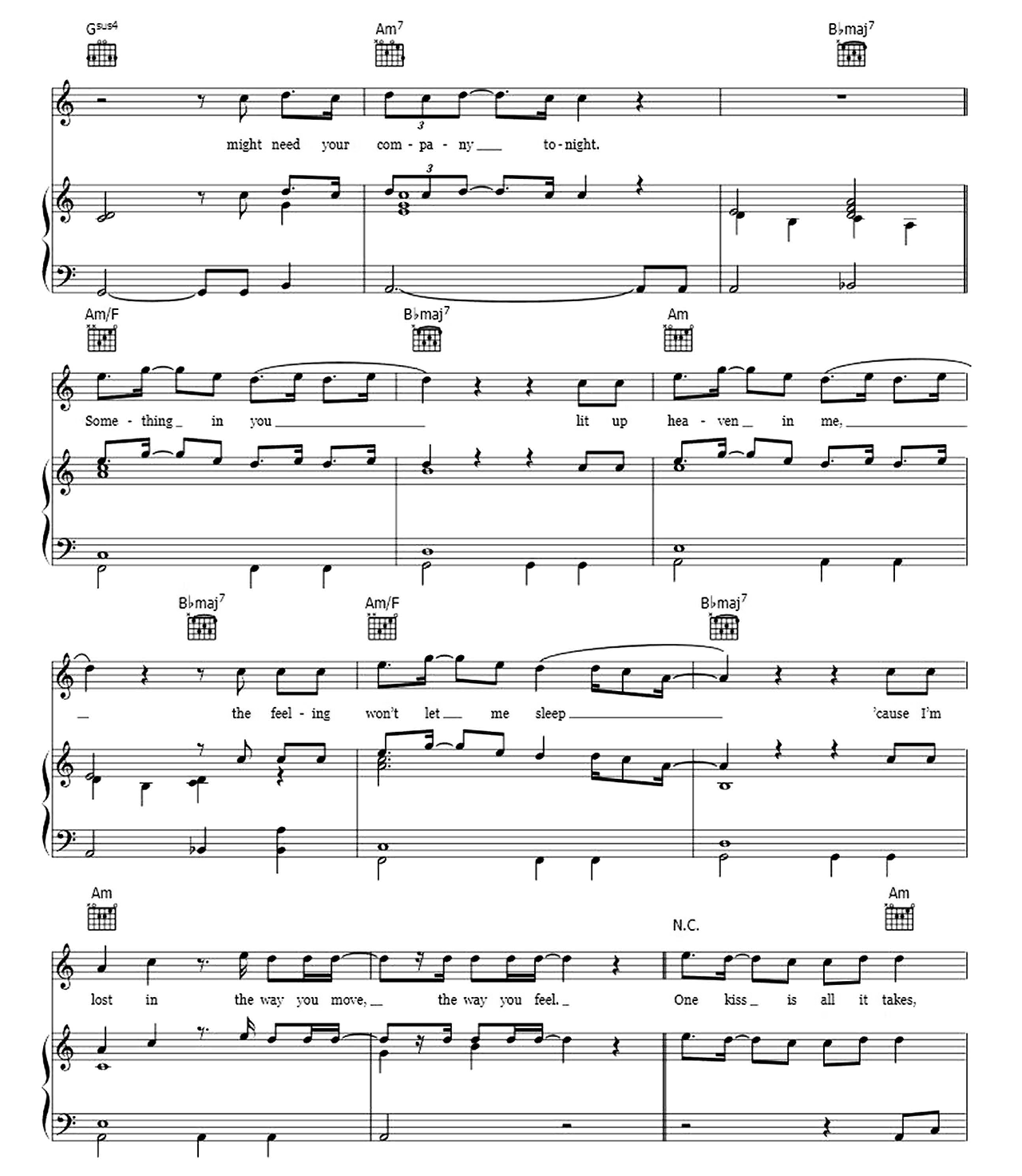 One Kiss sheet music 7