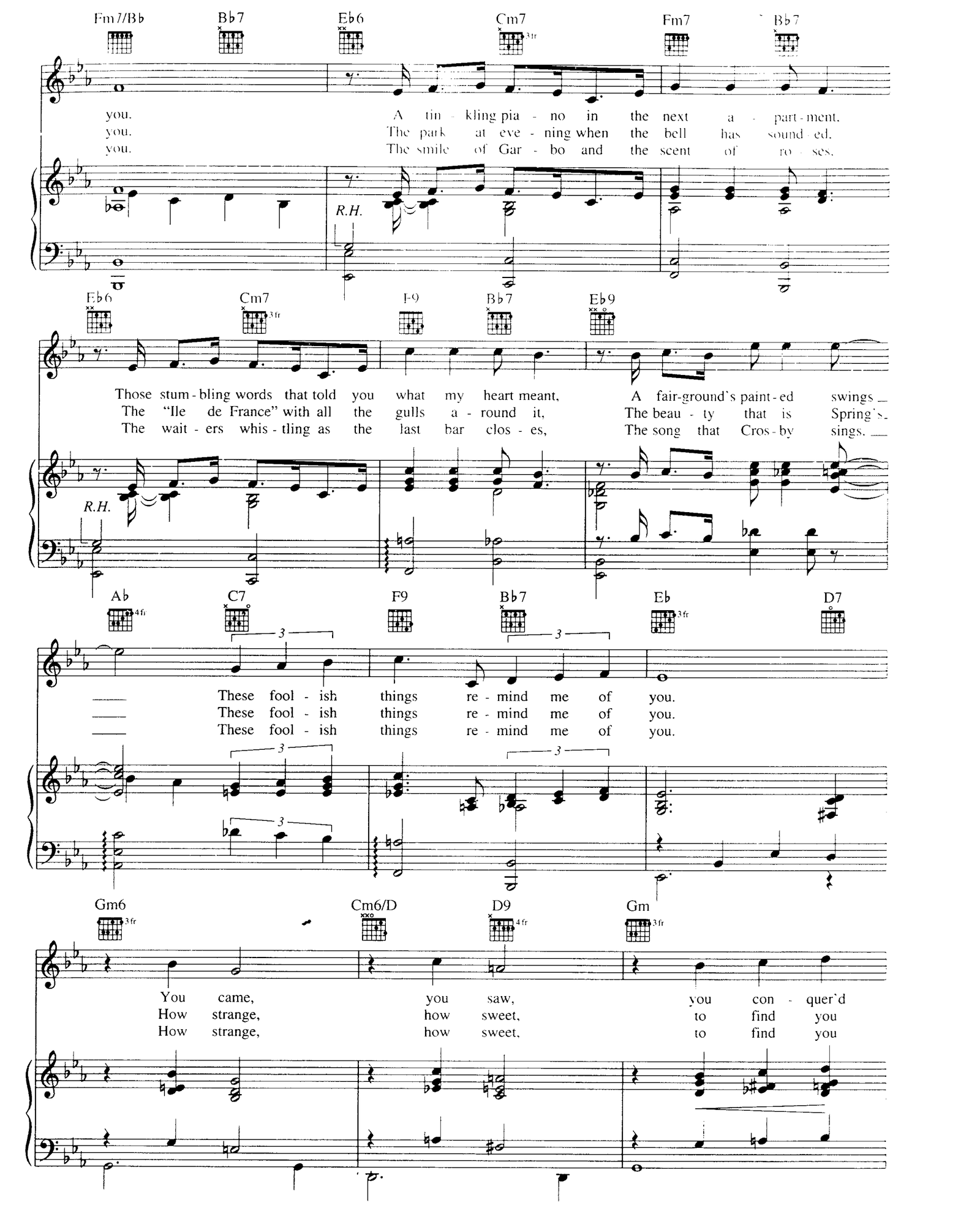 These Foolish Things sheet music 2