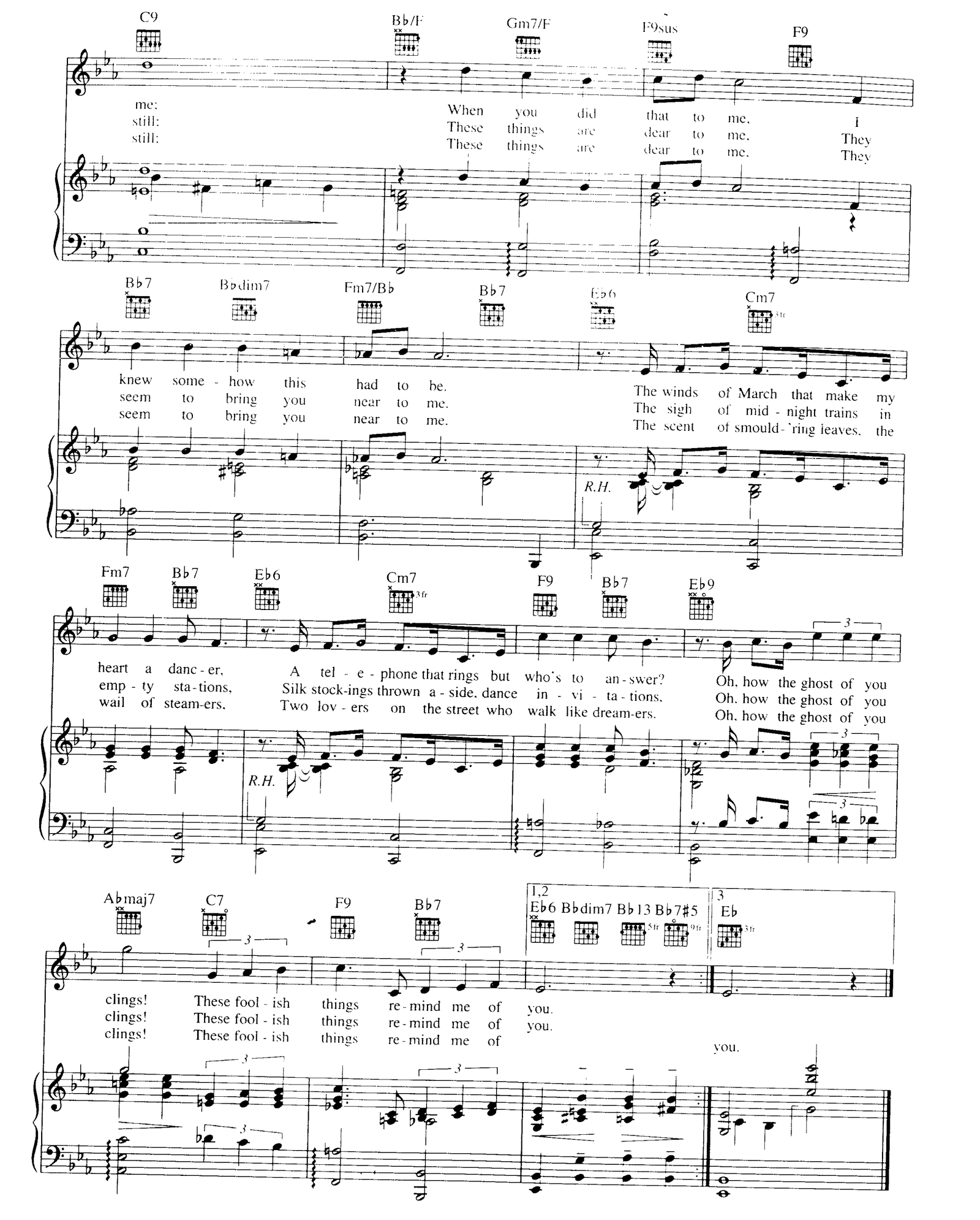 These Foolish Things sheet music 3