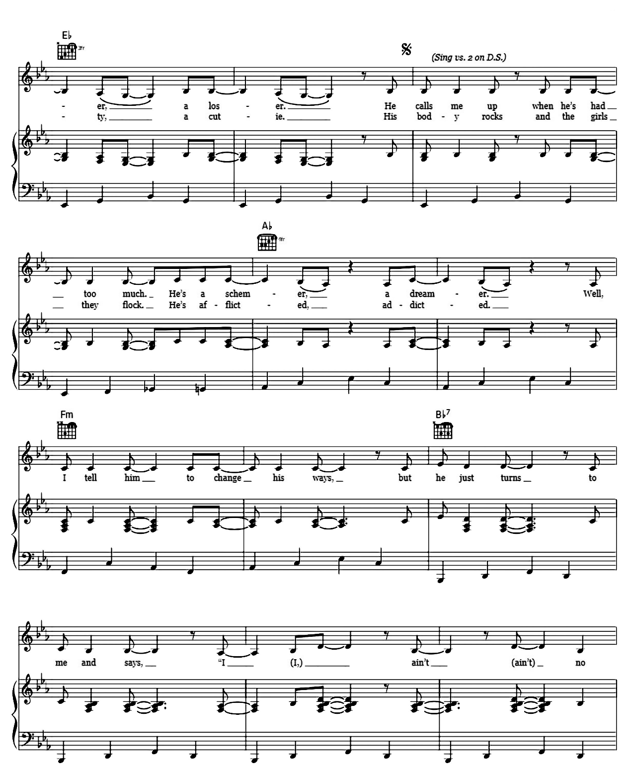 I Ain't No Quitter sheet music 2