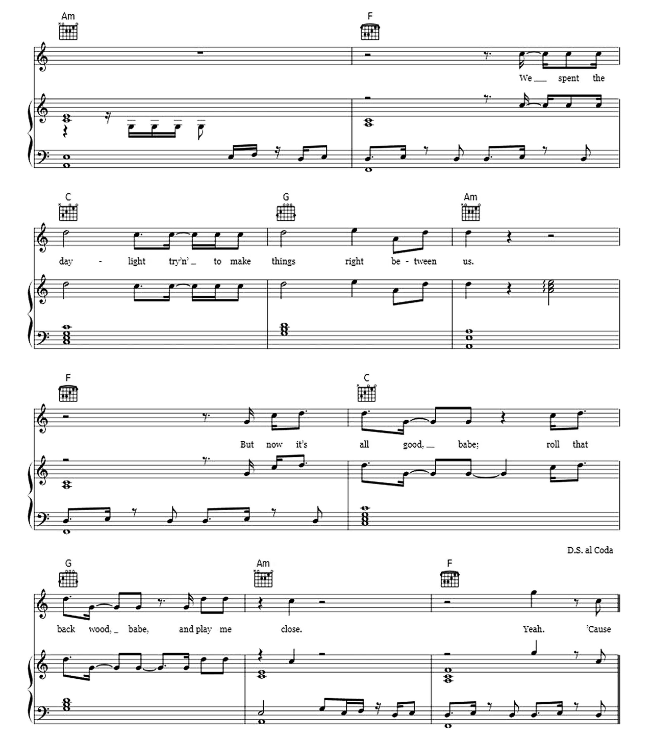 Girls Like You sheet music 5