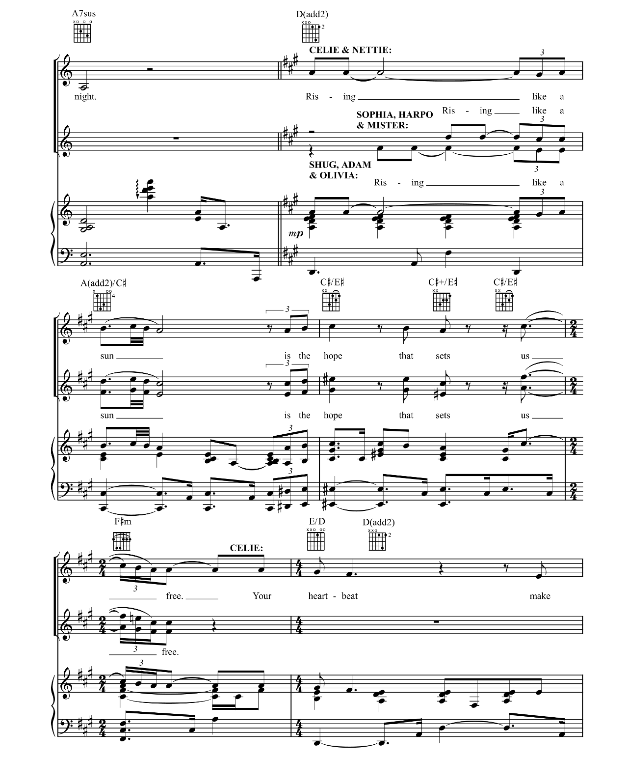 The Color Purple sheet music 4