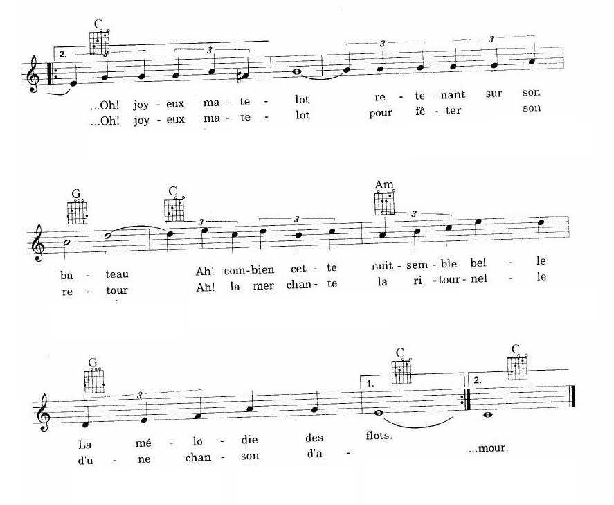 La Paloma sheet music 3