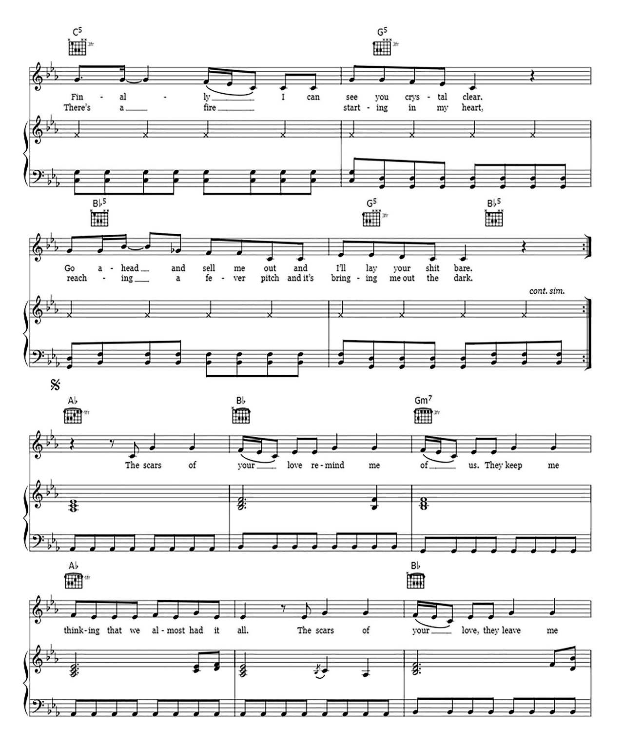 Rolling In The Deep sheet music 2