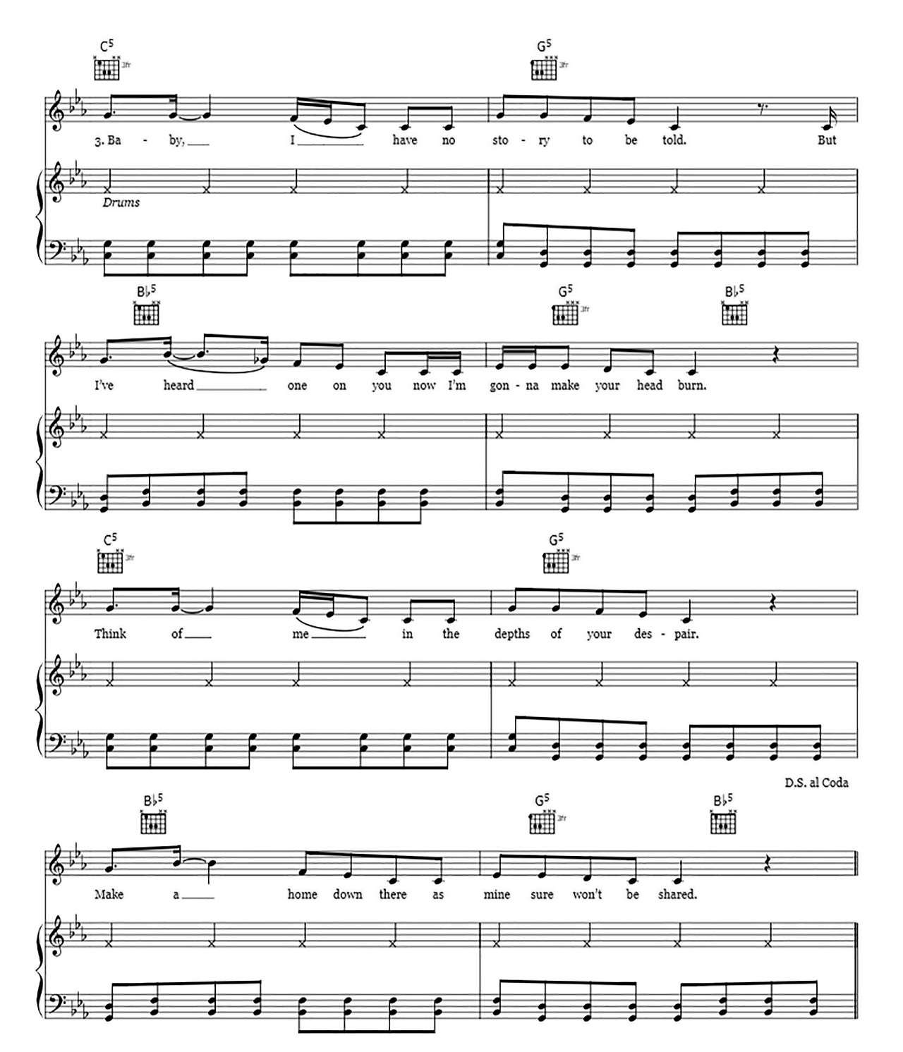 Rolling In The Deep sheet music 4