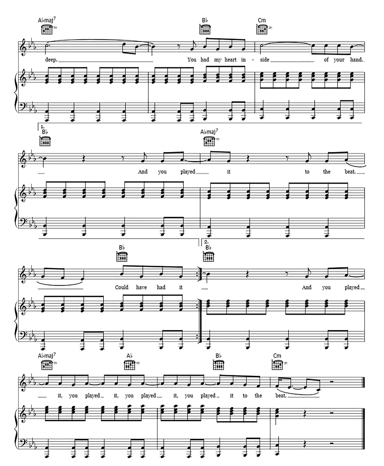 Rolling In The Deep sheet music 8