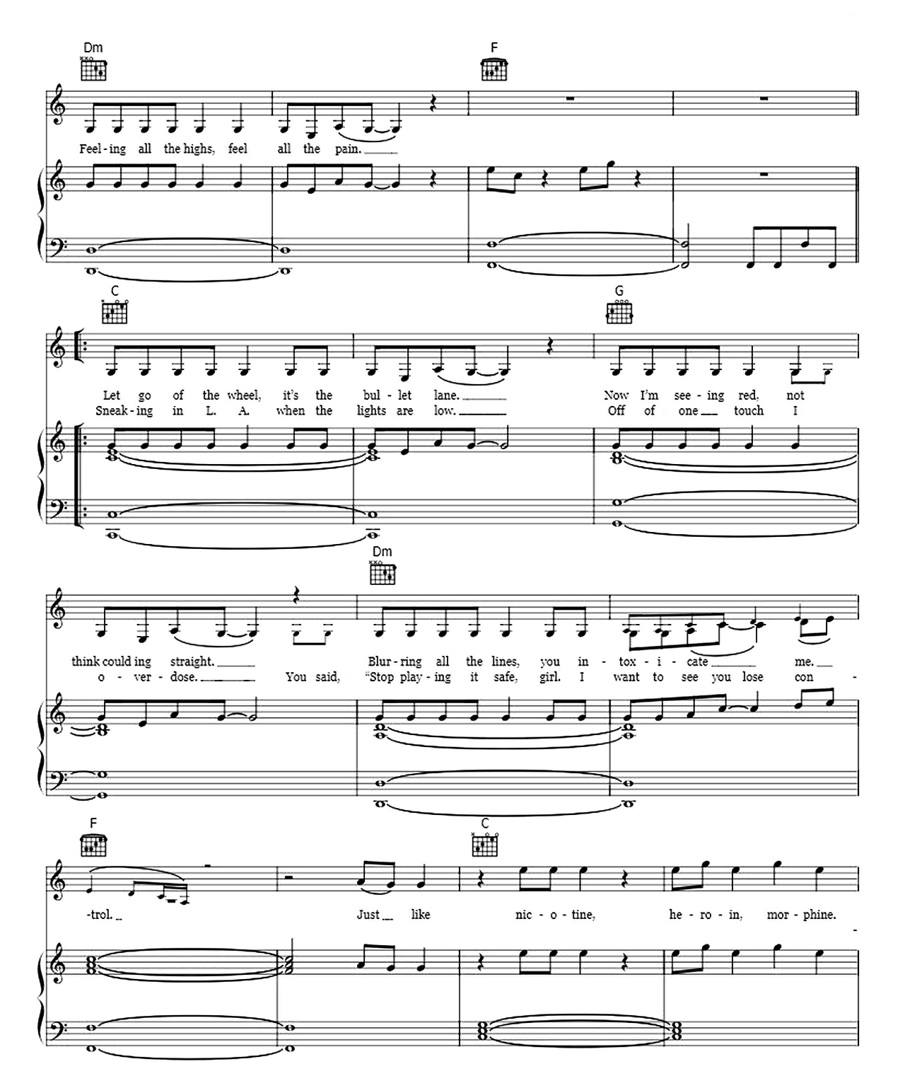 Never Be The Same sheet music 2