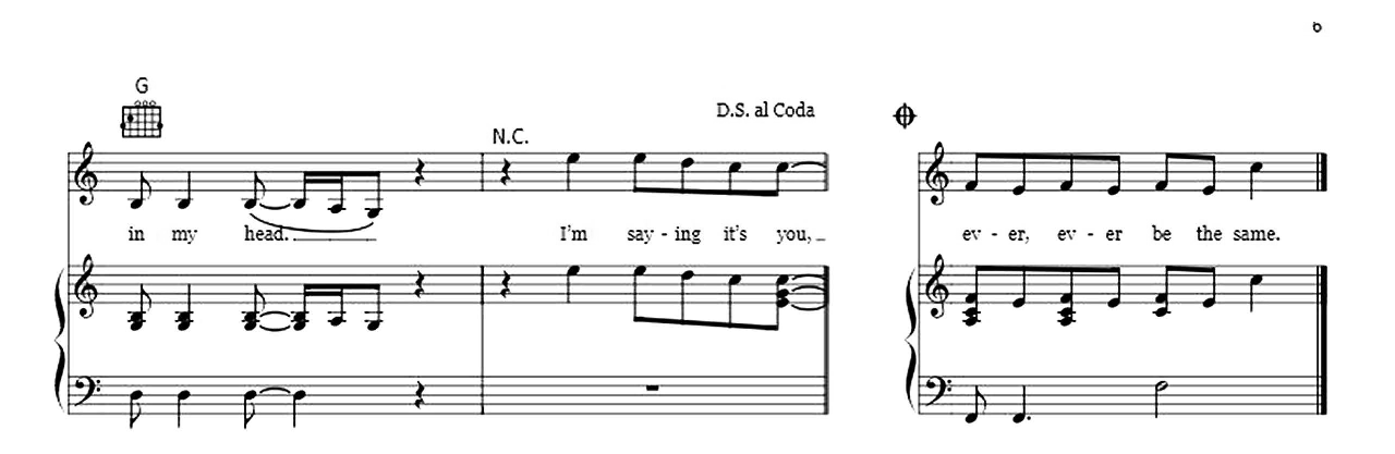 Never Be The Same sheet music 6