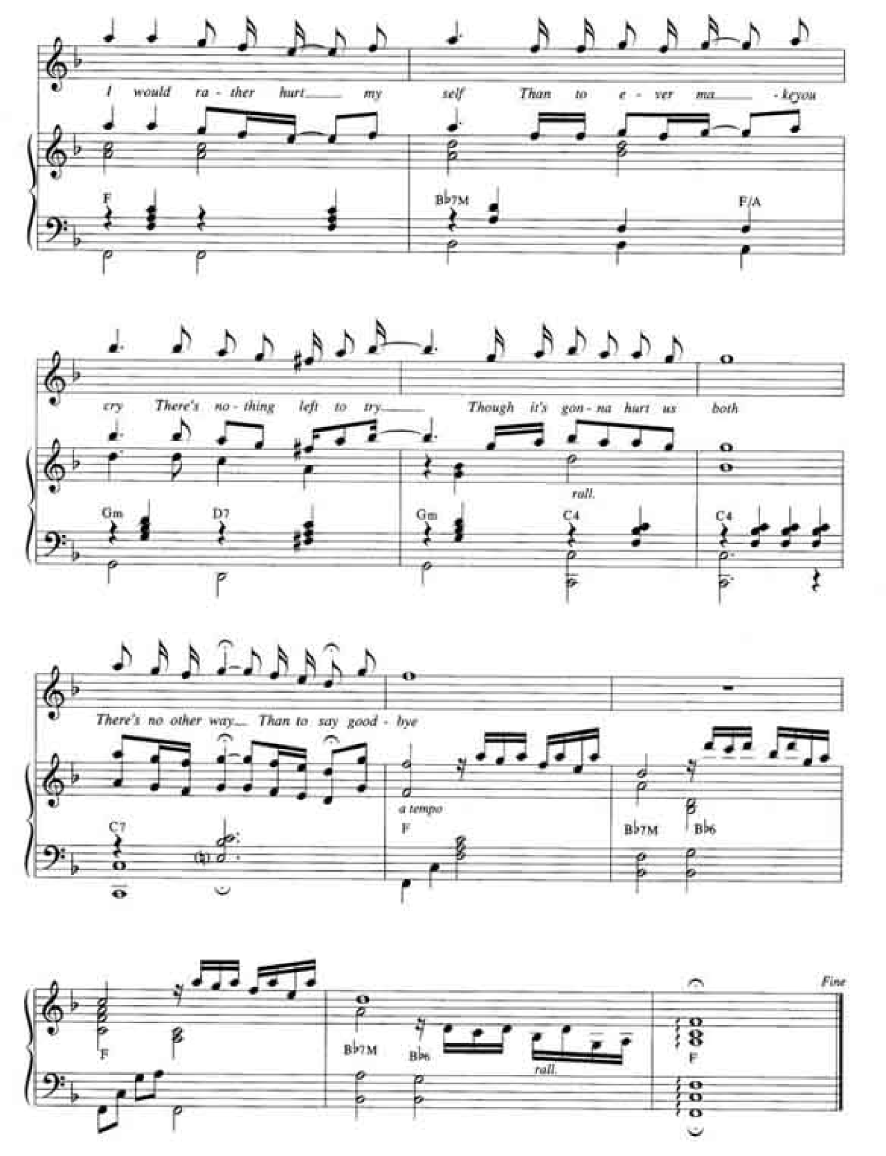 Goodbye sheet music 5