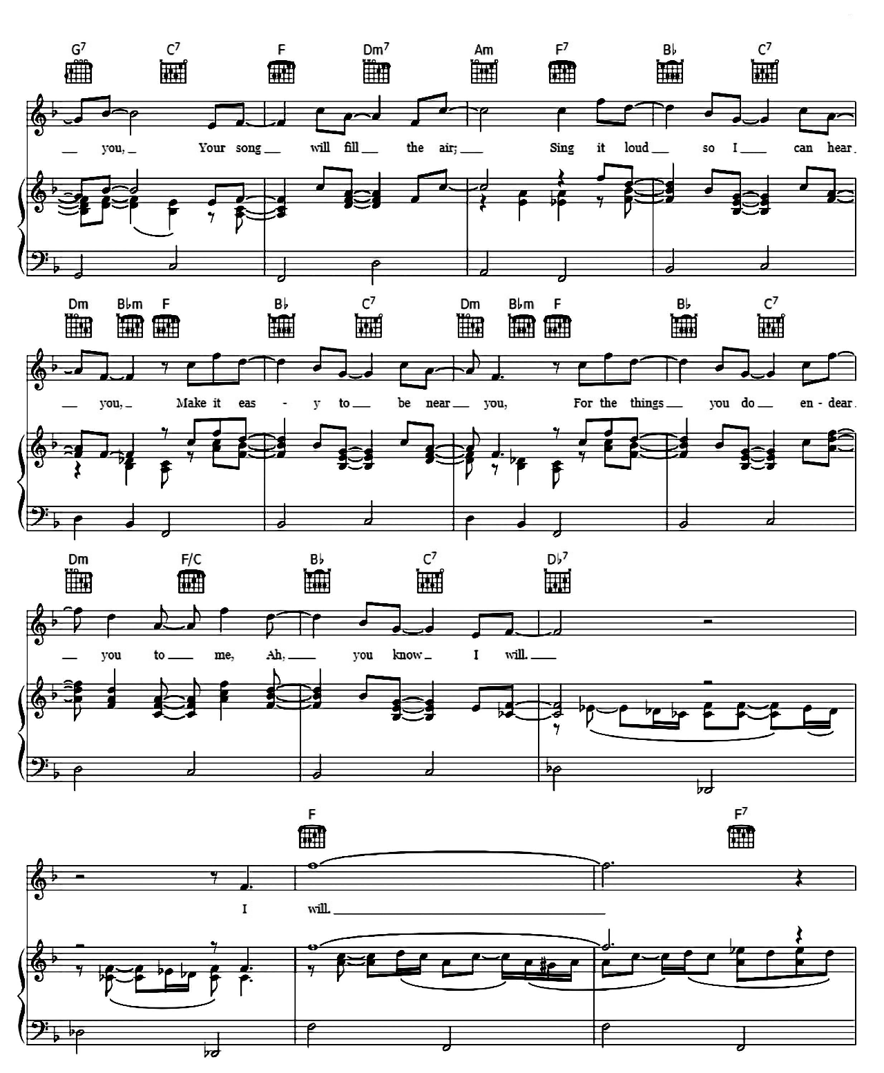 I Will sheet music 3