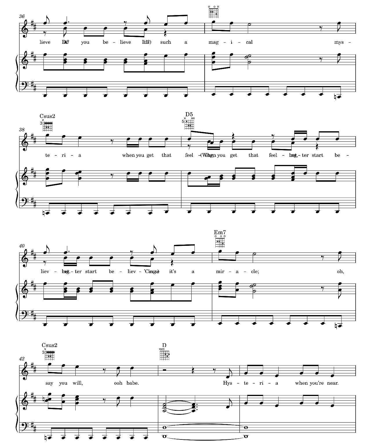 Hysteria sheet music 4