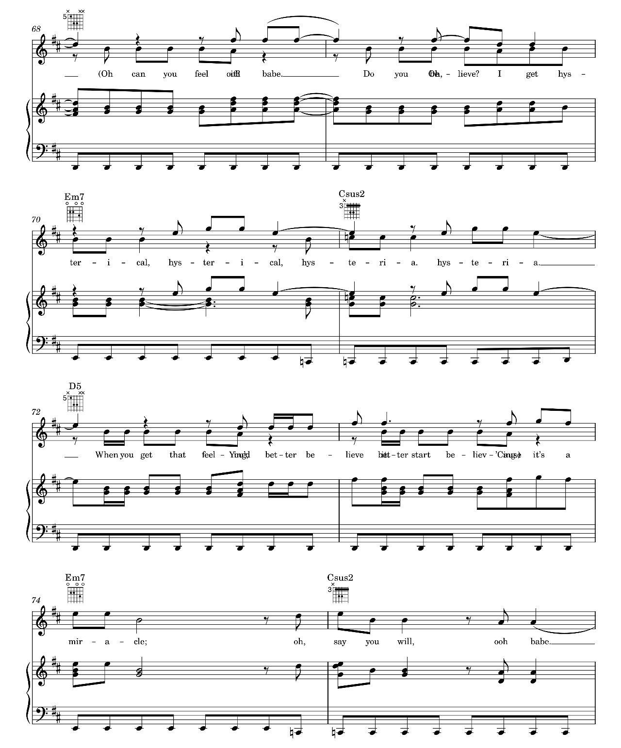 Hysteria sheet music 7