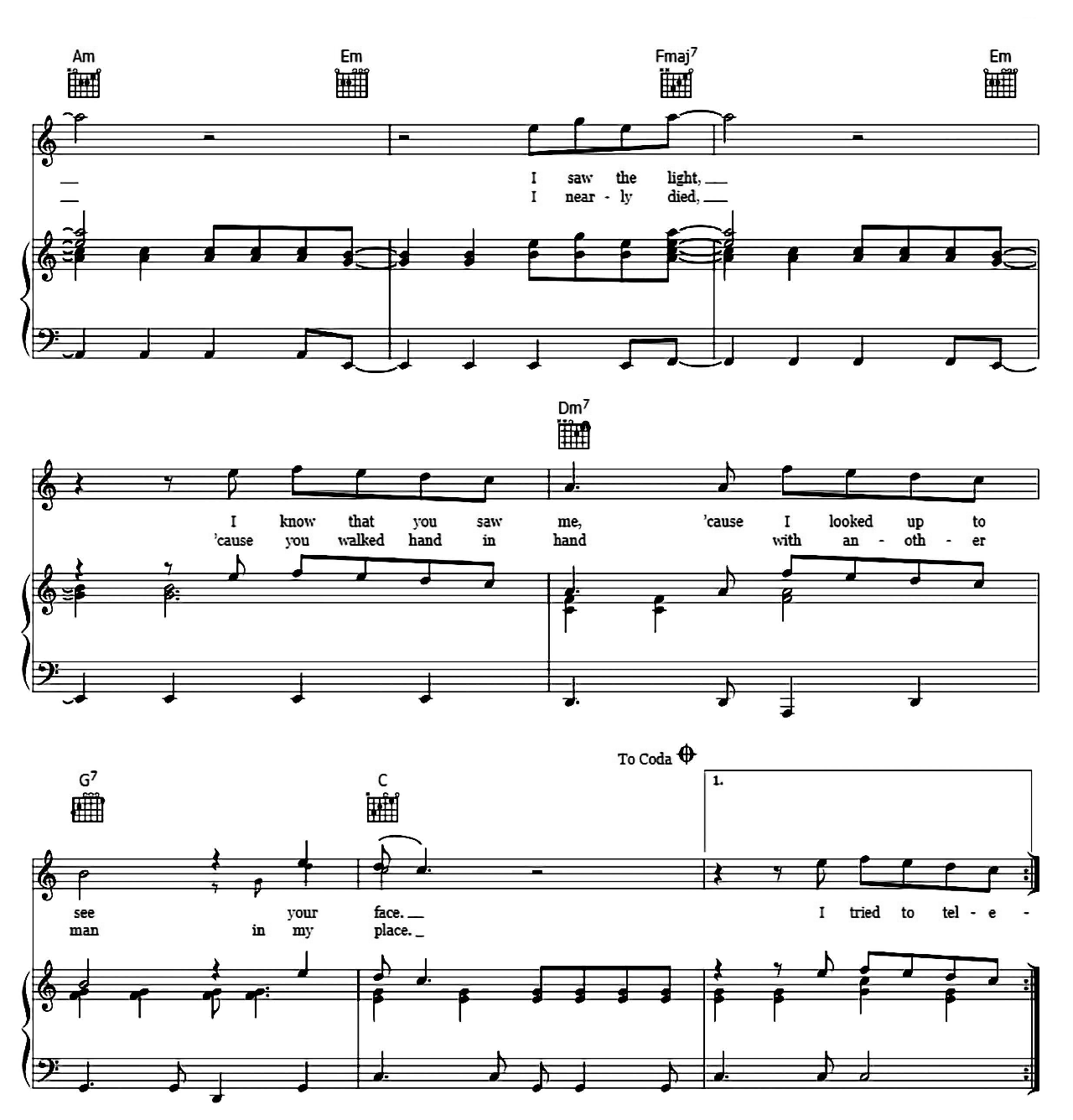 No Reply sheet music 2