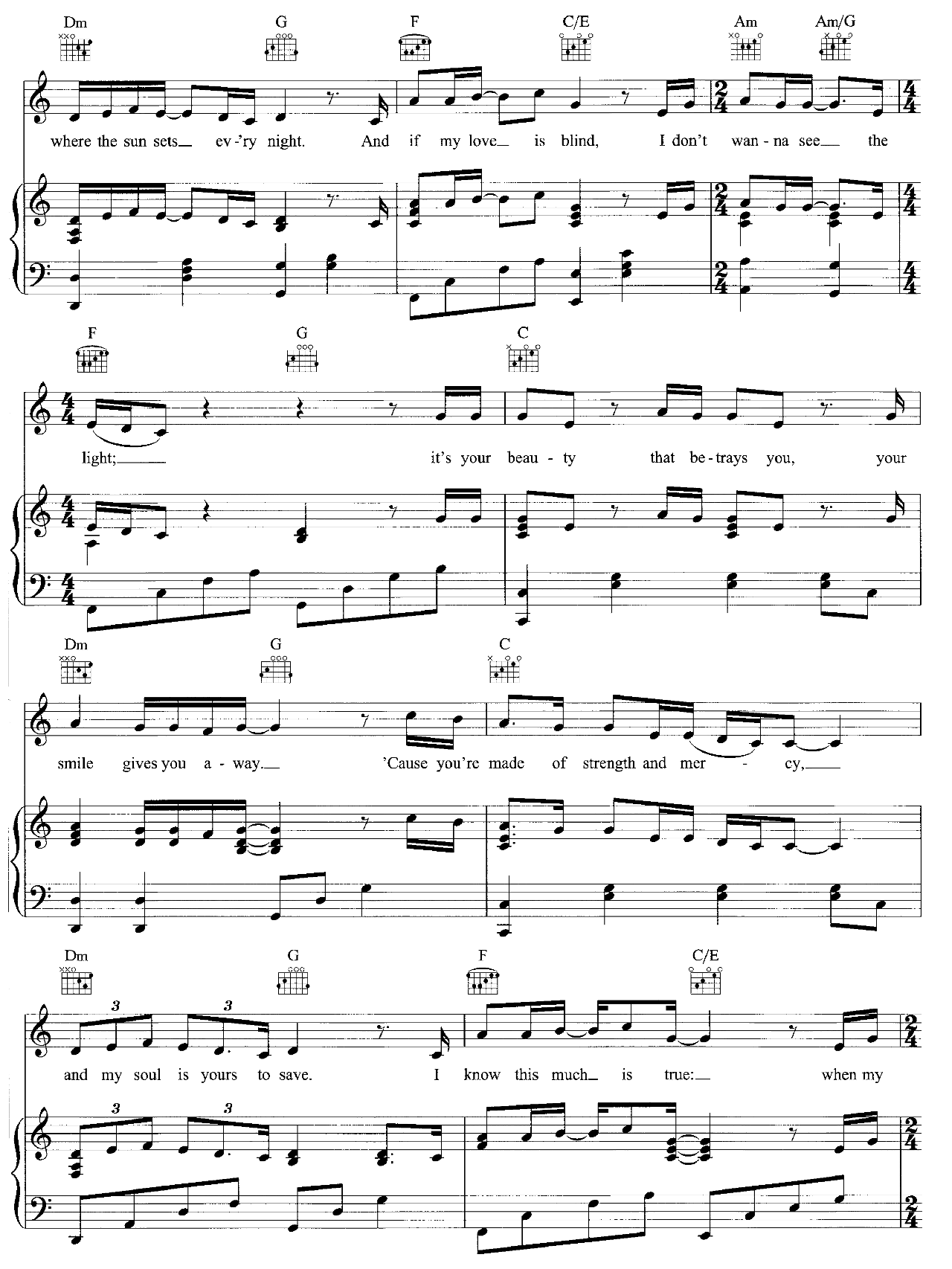 Close Your Eyes sheet music 3