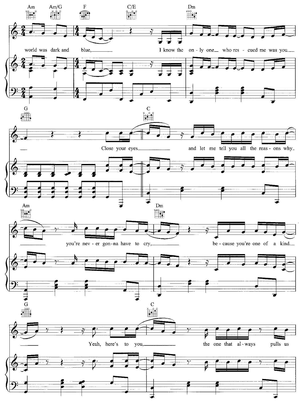 Close Your Eyes sheet music 4