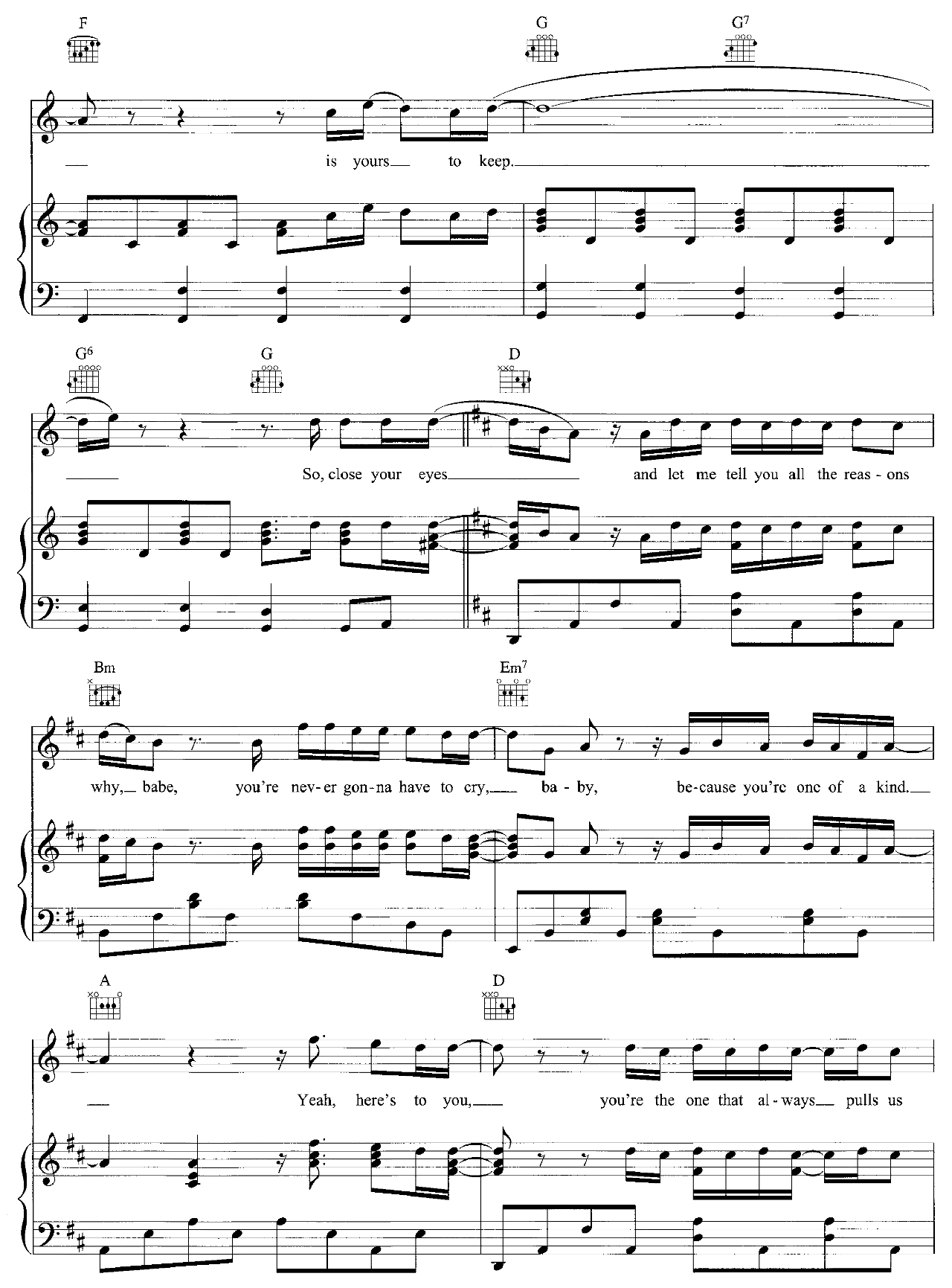 Close Your Eyes sheet music 6