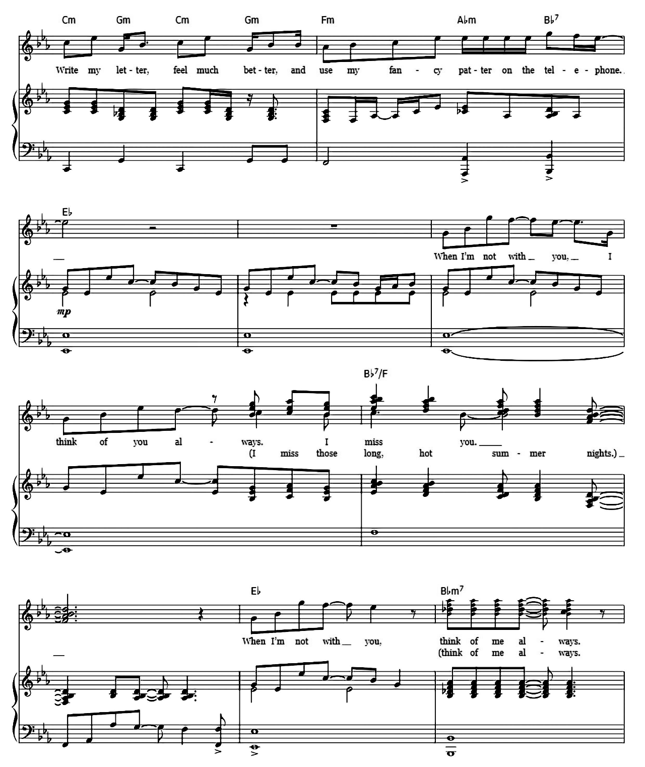 Good Old Fashioned Lover Boy sheet music 5