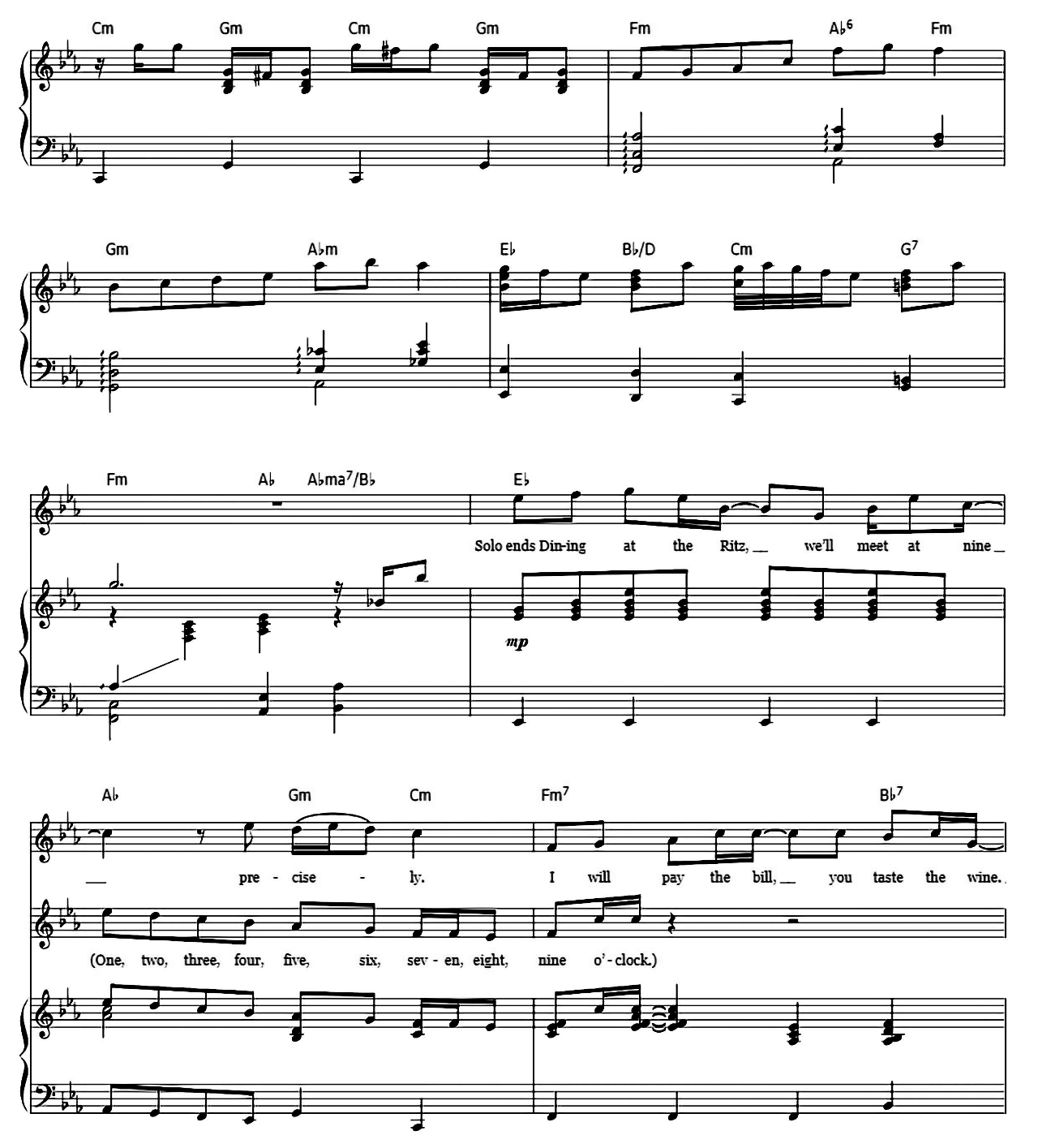 Good Old Fashioned Lover Boy sheet music 7