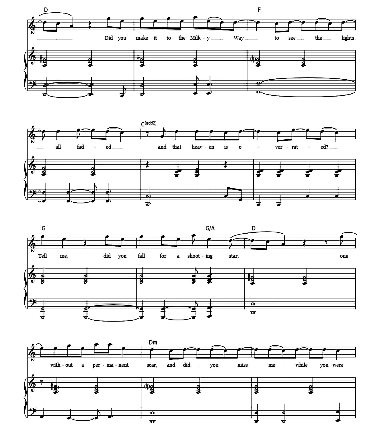 Drops Of Jupiter sheet music 8