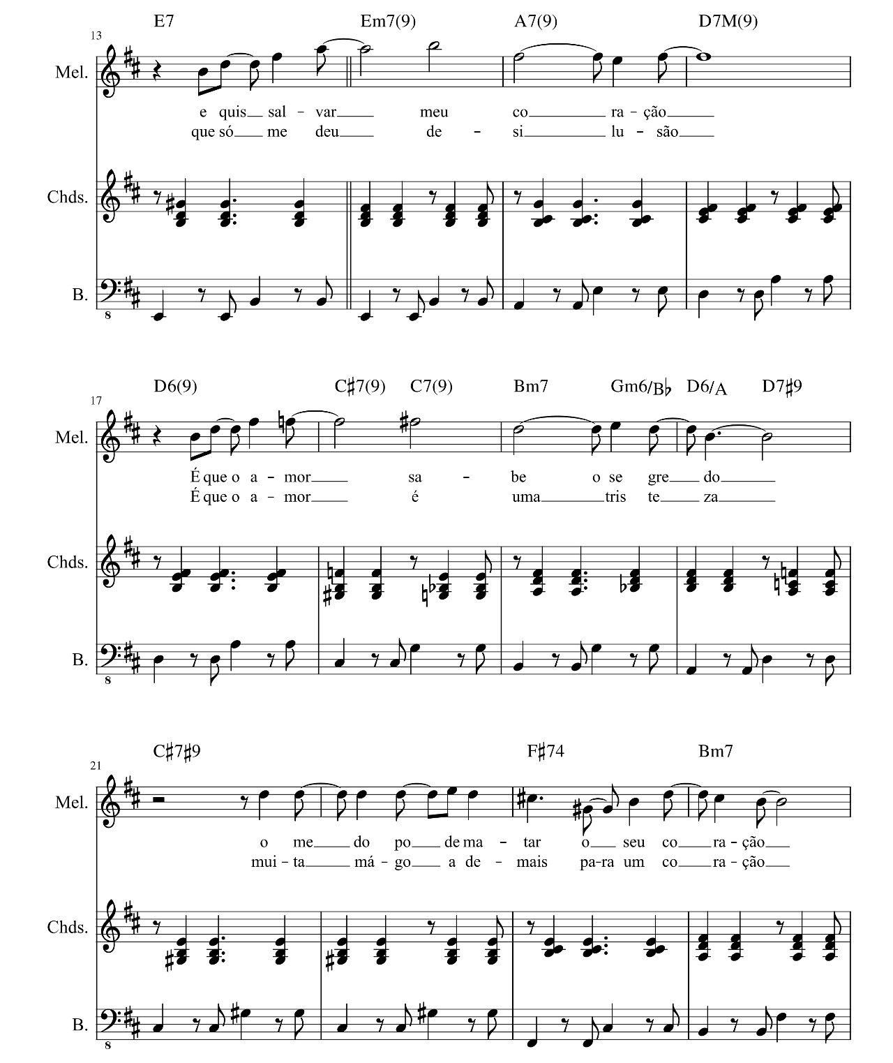 Agua De Beber sheet music 2