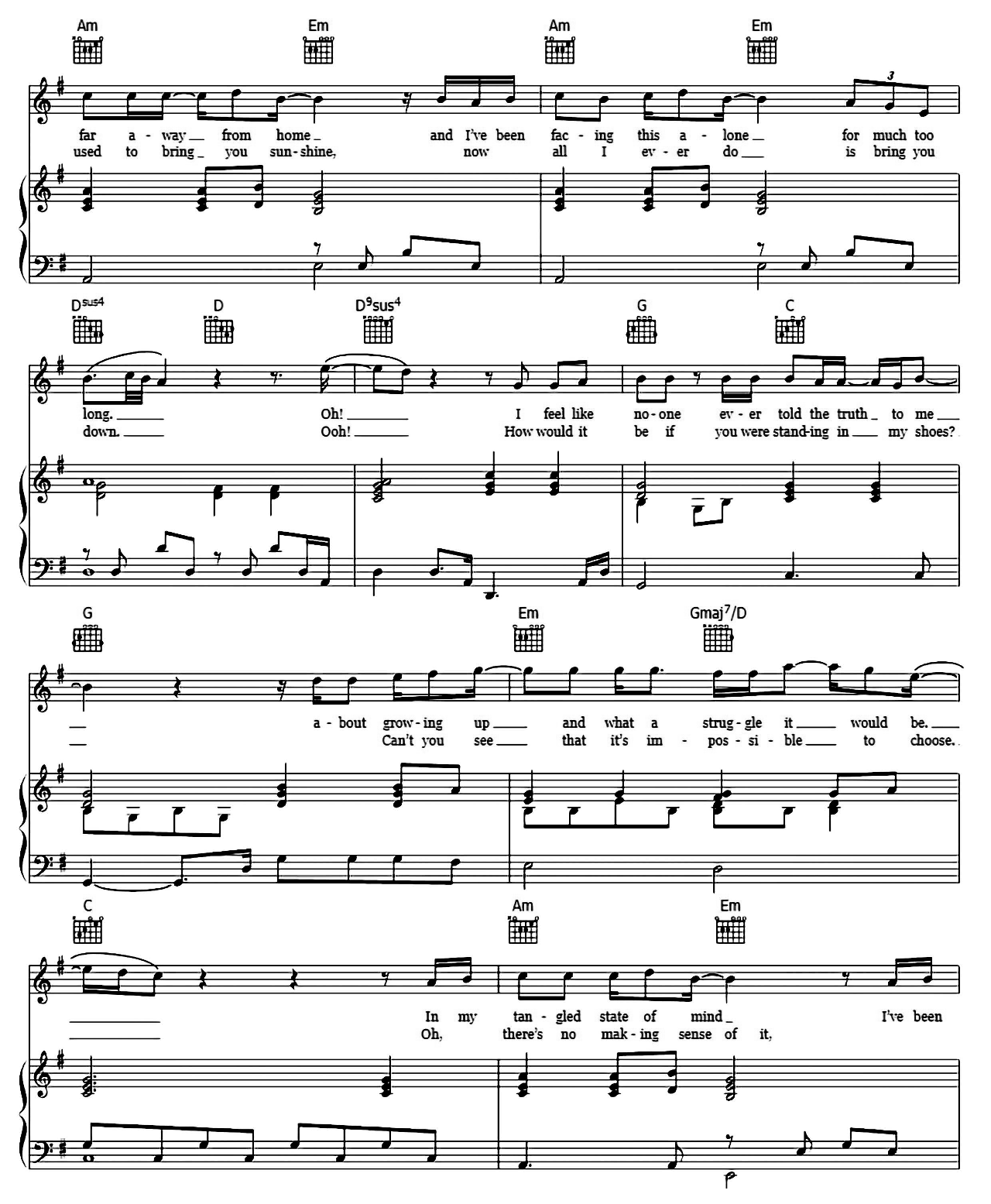 Too Much Love Will Kill You sheet music 2