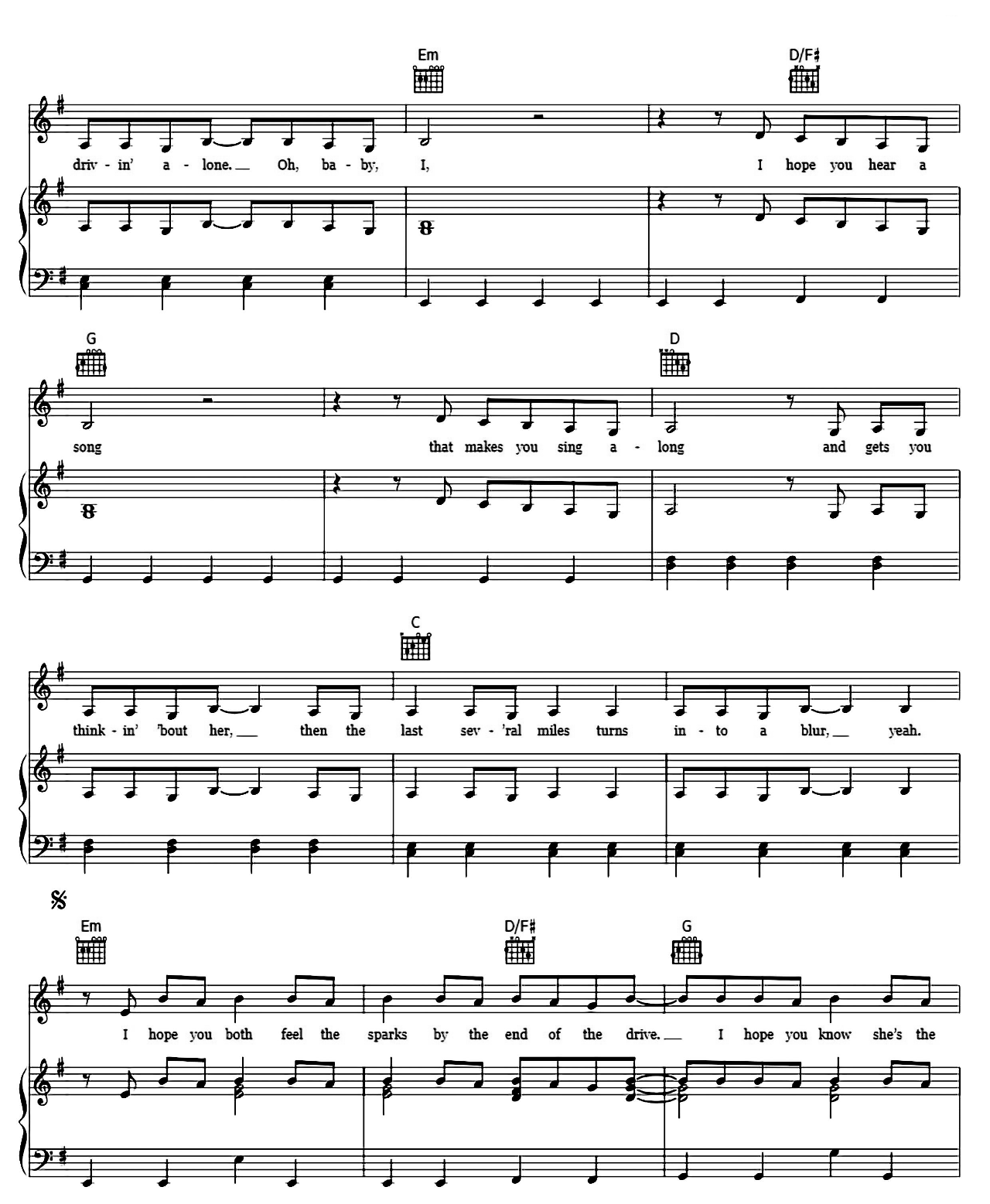 I Hope sheet music 2