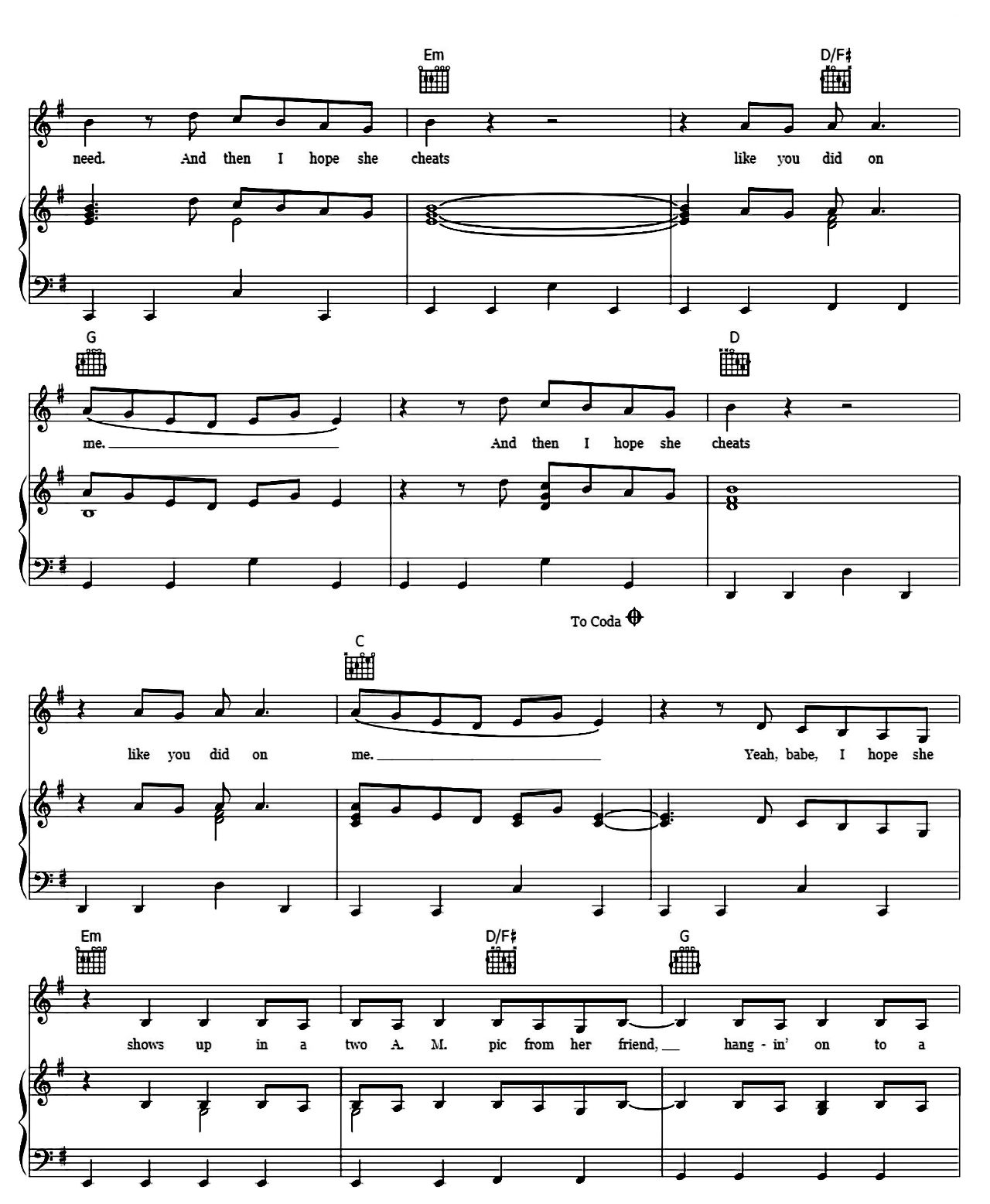 I Hope sheet music 4